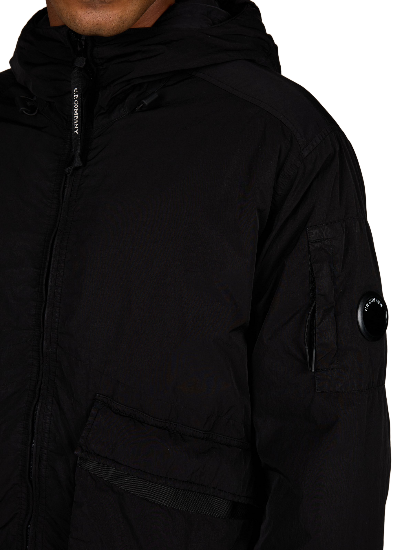 Blouson uni à ourlet ajustable CP COMPANY Noir