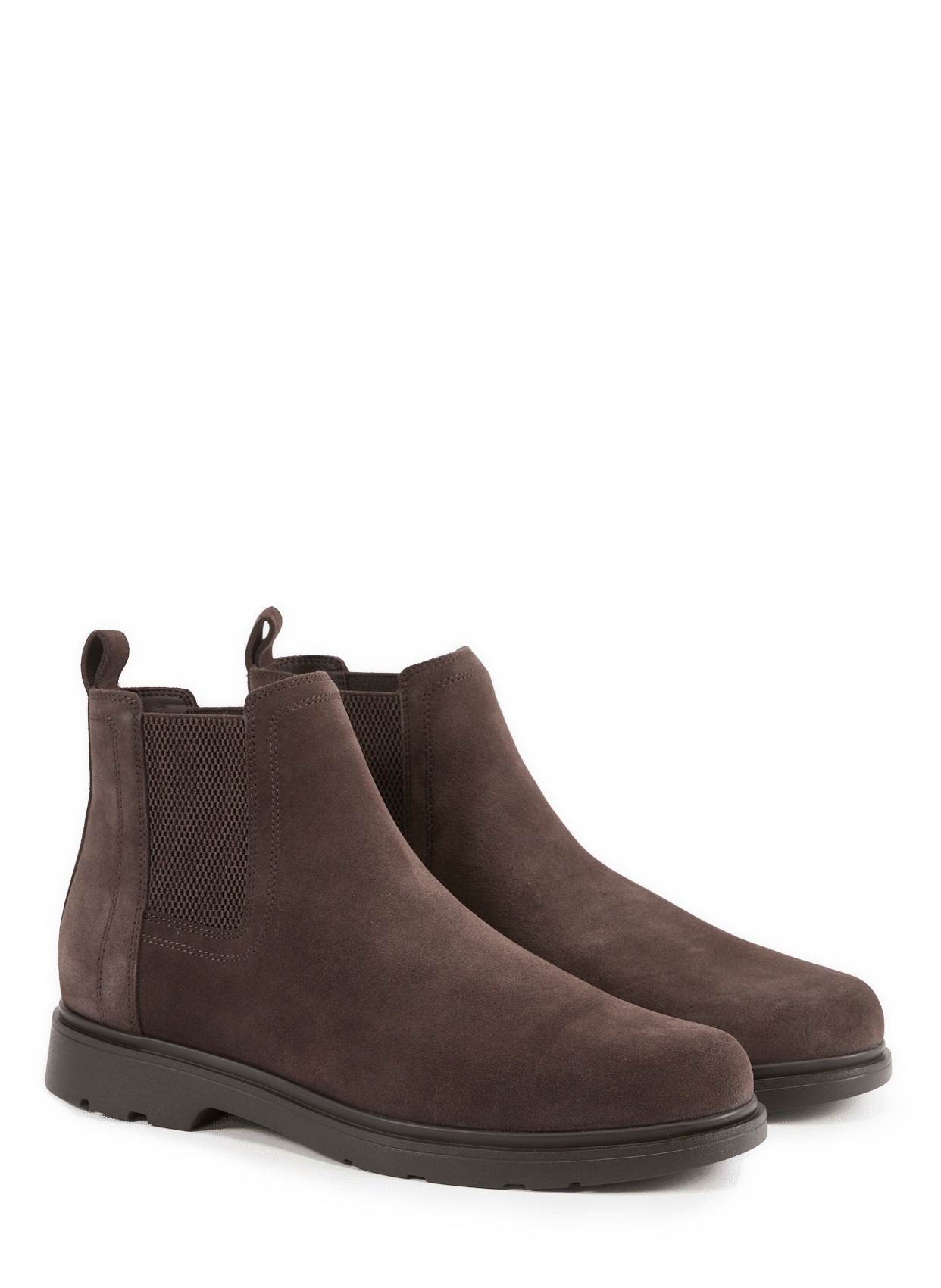 Leather ankle boots GEOX Brown