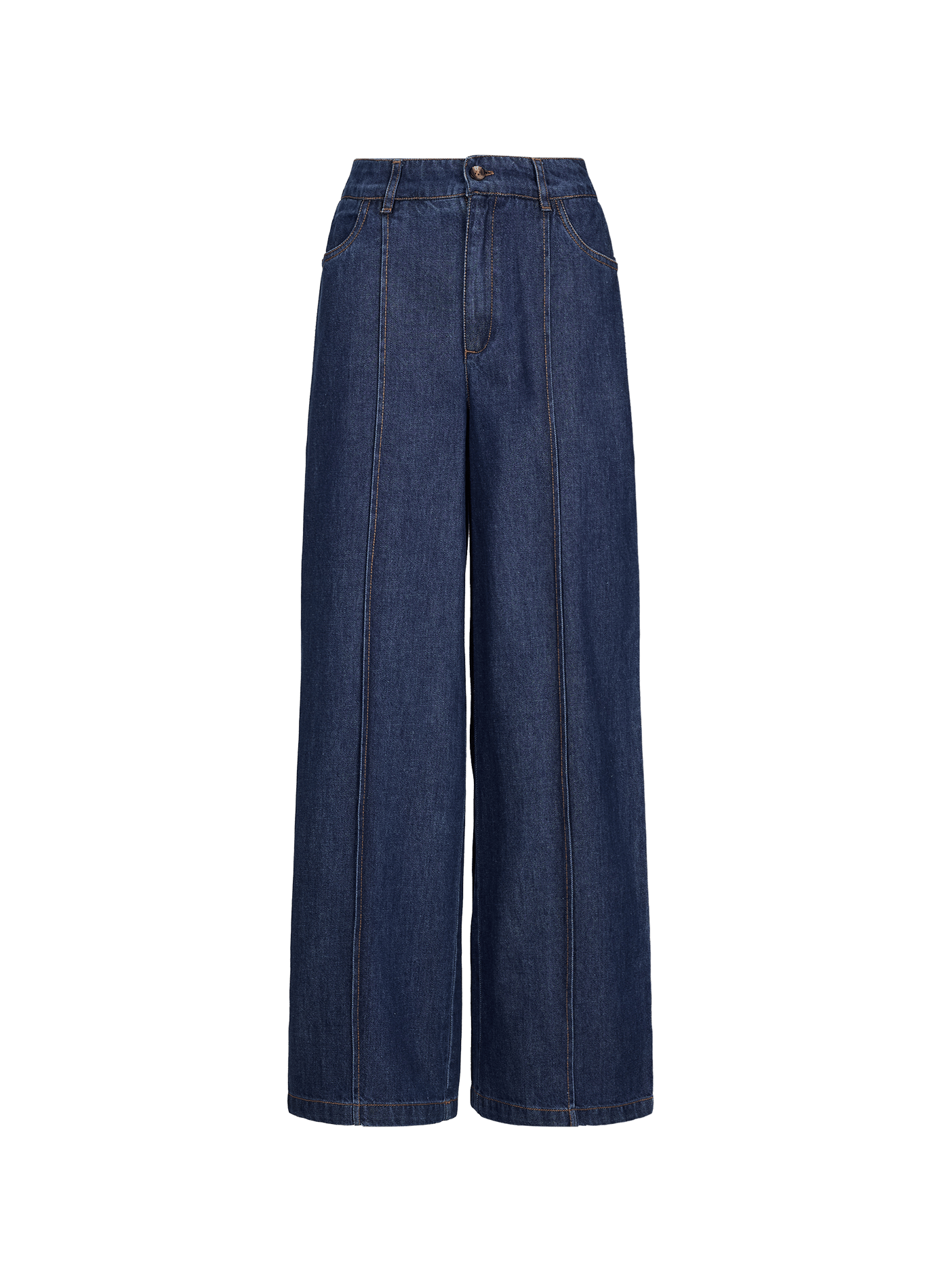 Weite Stretch-Jeanshose mit Gummizug LOUISE MISHA Blau