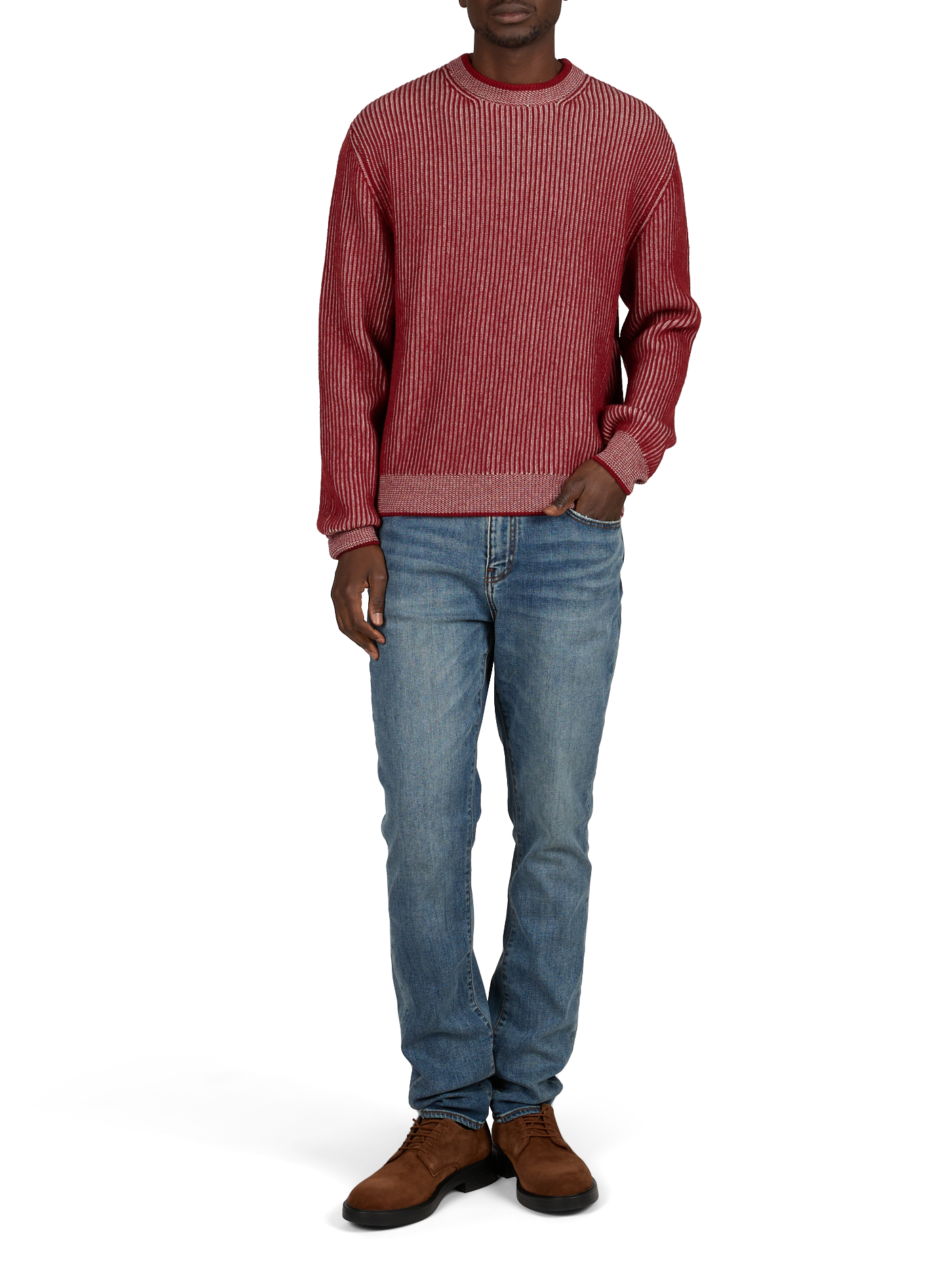 Gerade geschnittener Pullover aus Wolle und Kaschmir PAUL & SHARK Rosa