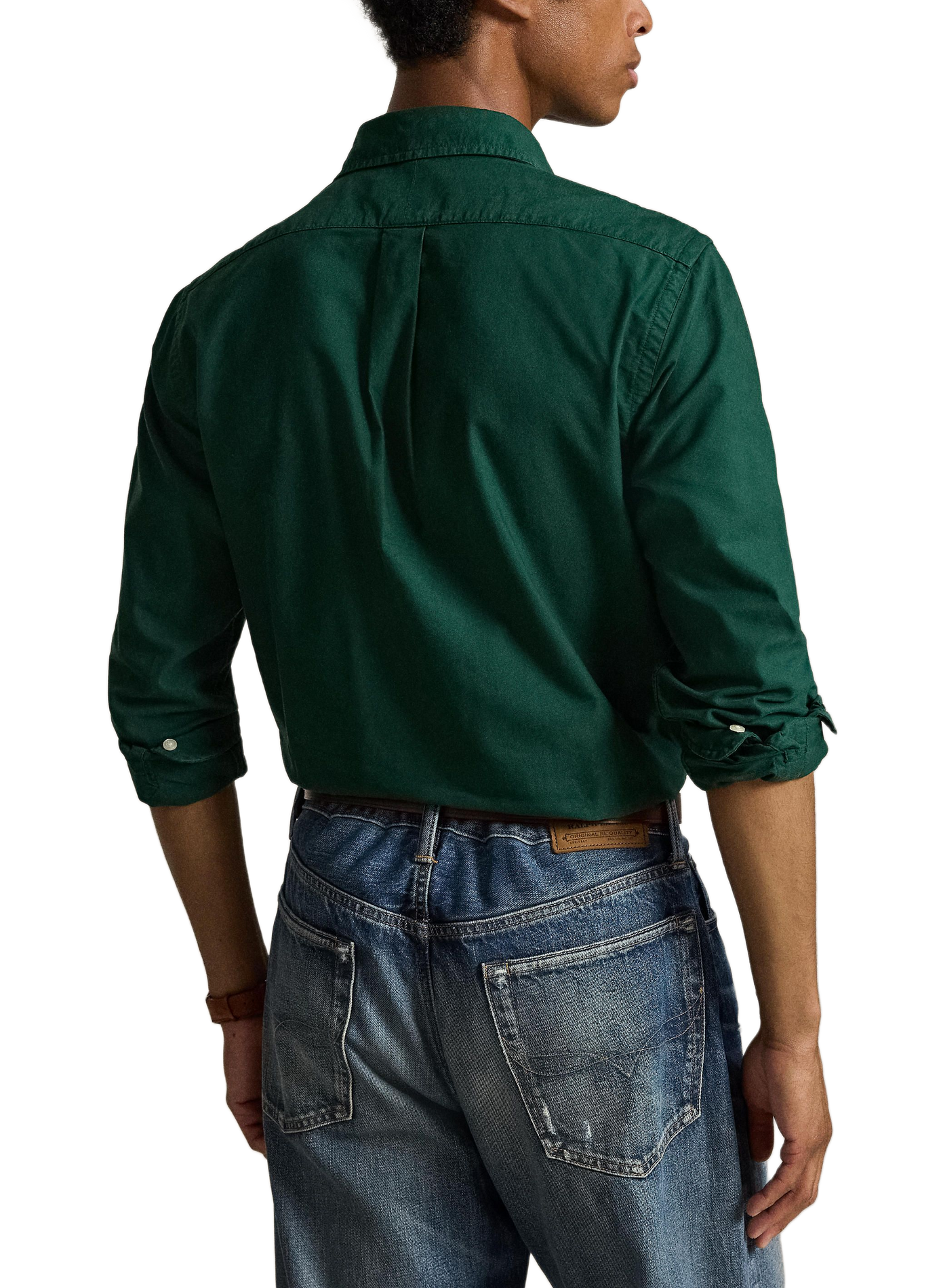 Long-sleeved cotton shirt | Green POLO RALPH LAUREN Men