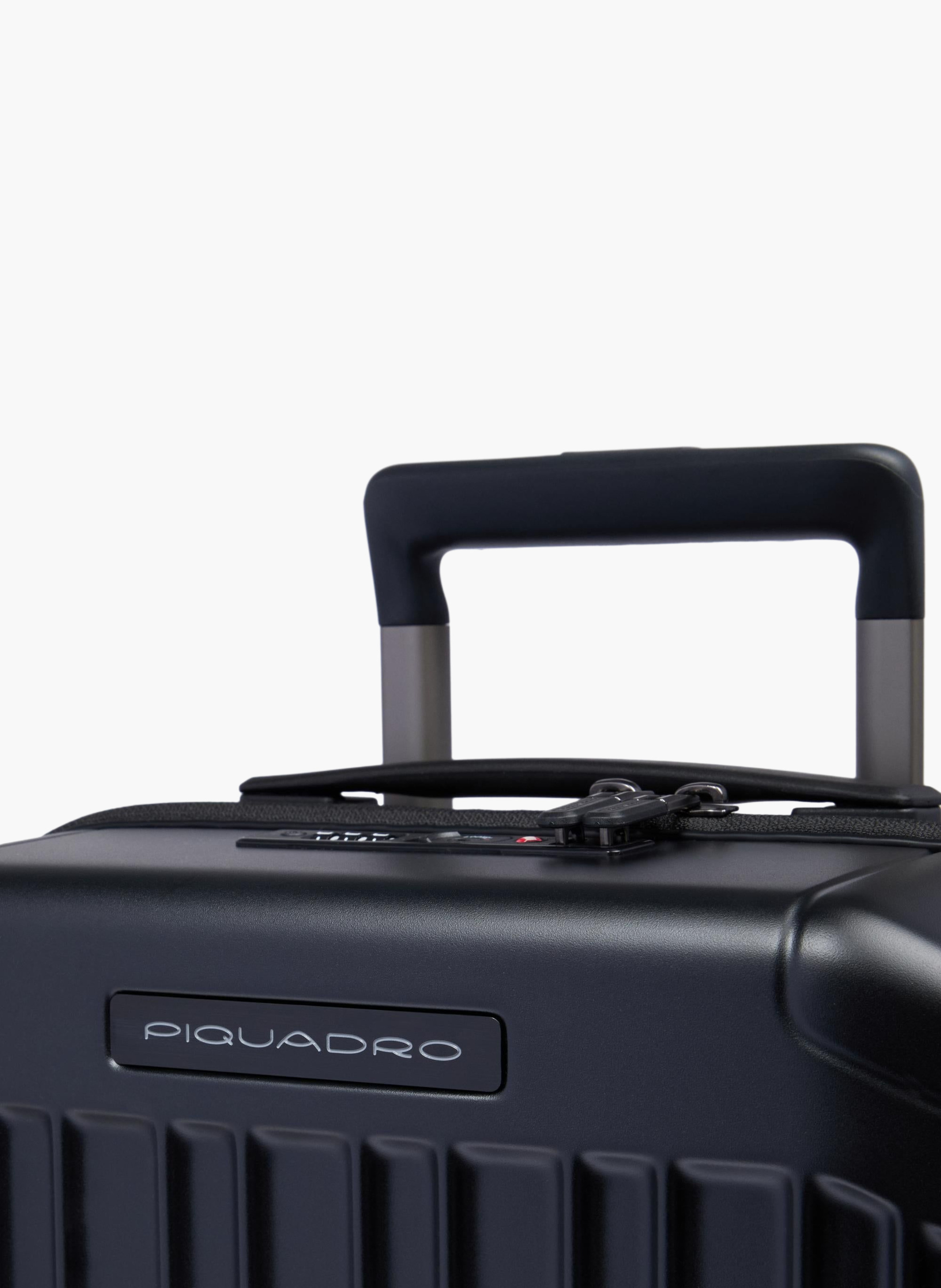 Valise trolley sous-siège à 2 roues PIQUADRO Noir