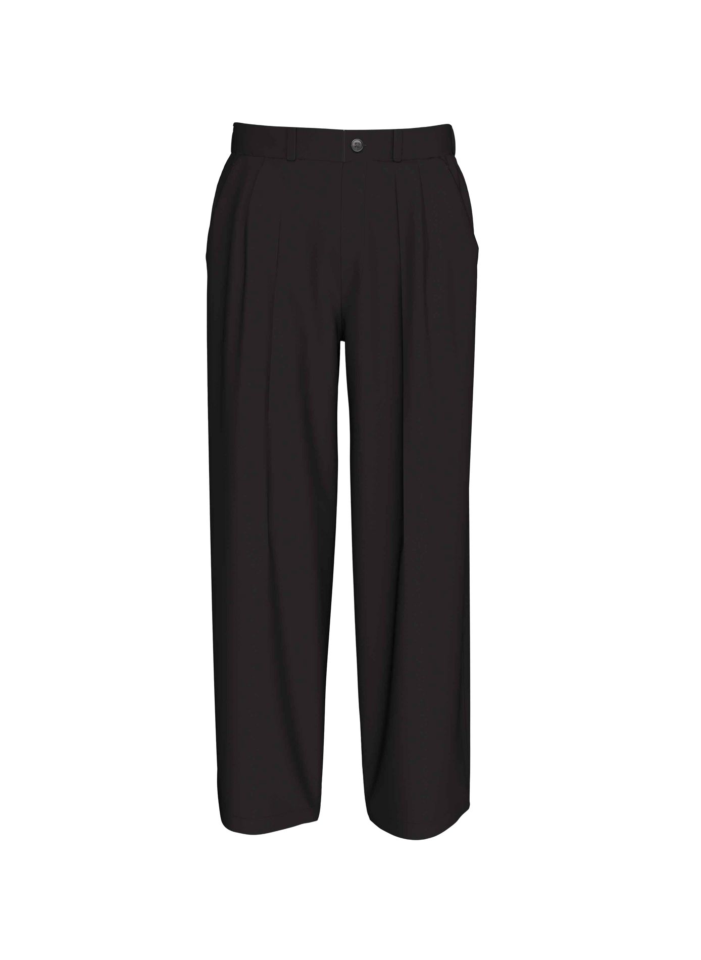 Gerade geschnittene Hose aus Baumwollmischung CALVIN KLEIN Schwarz