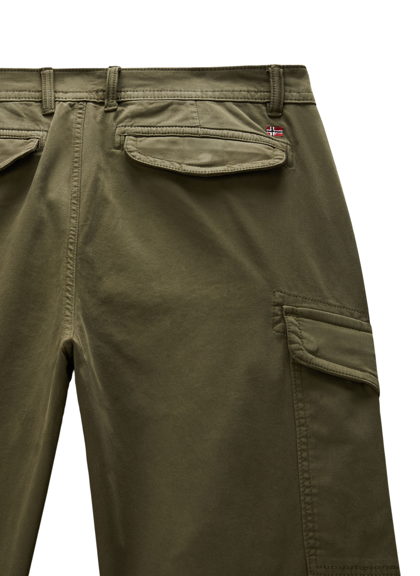Plain straight-leg pocket trousers NAPAPIJRI Khaki