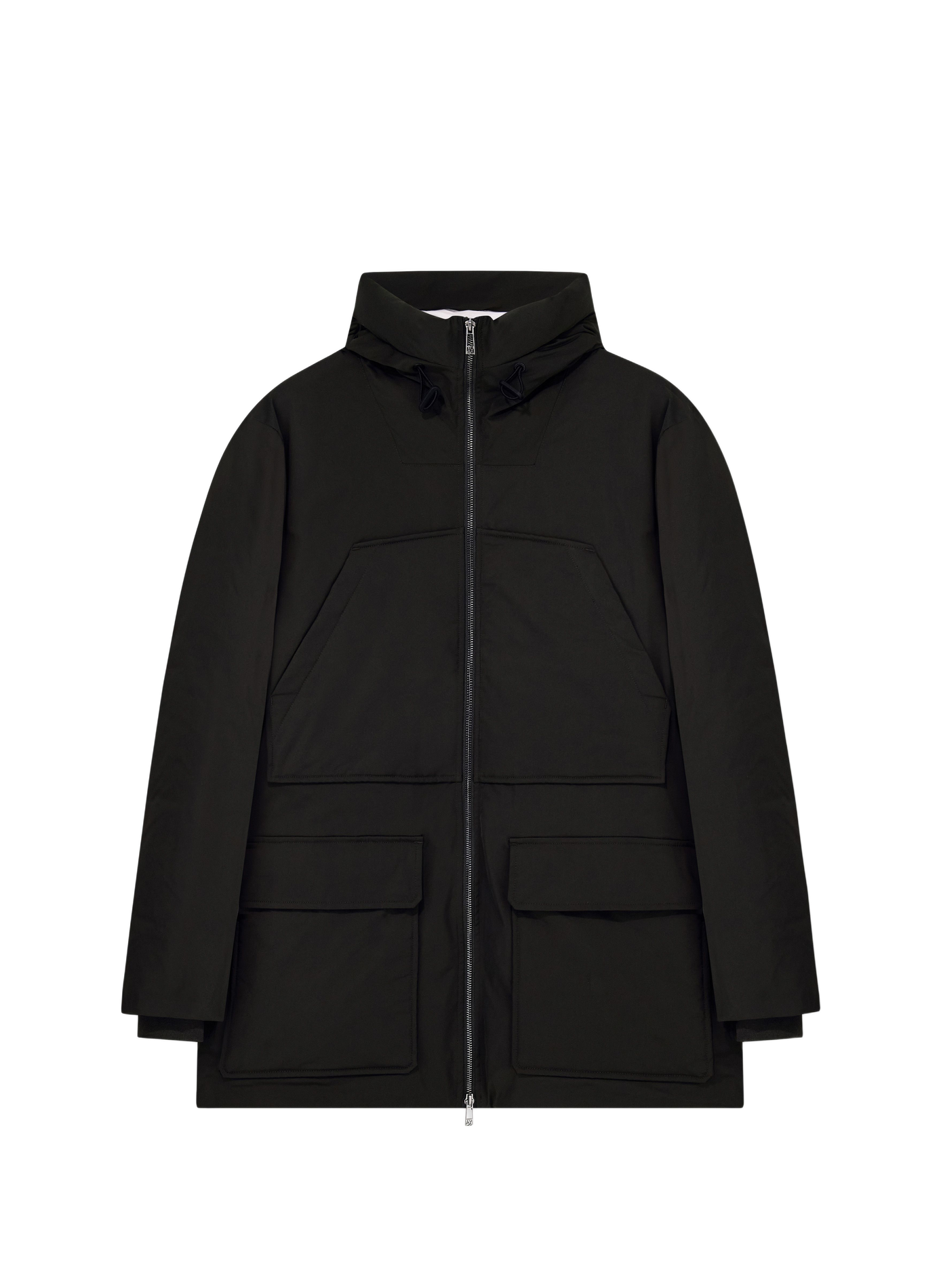 Parka droite à capuche  ARMANI EXCHANGE Kaki