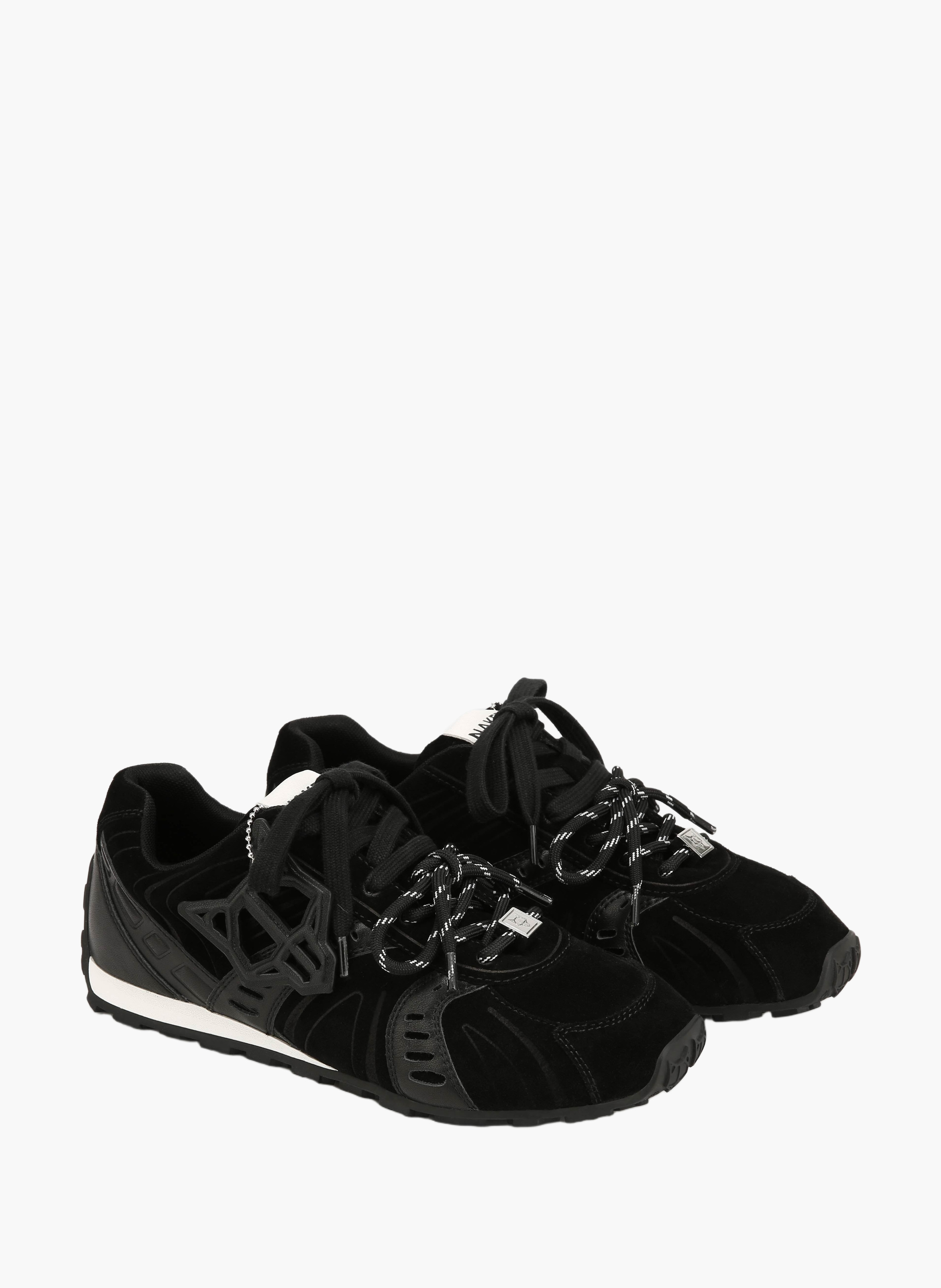 Lapse-sneakers van suède NAKED WOLFE Zwart