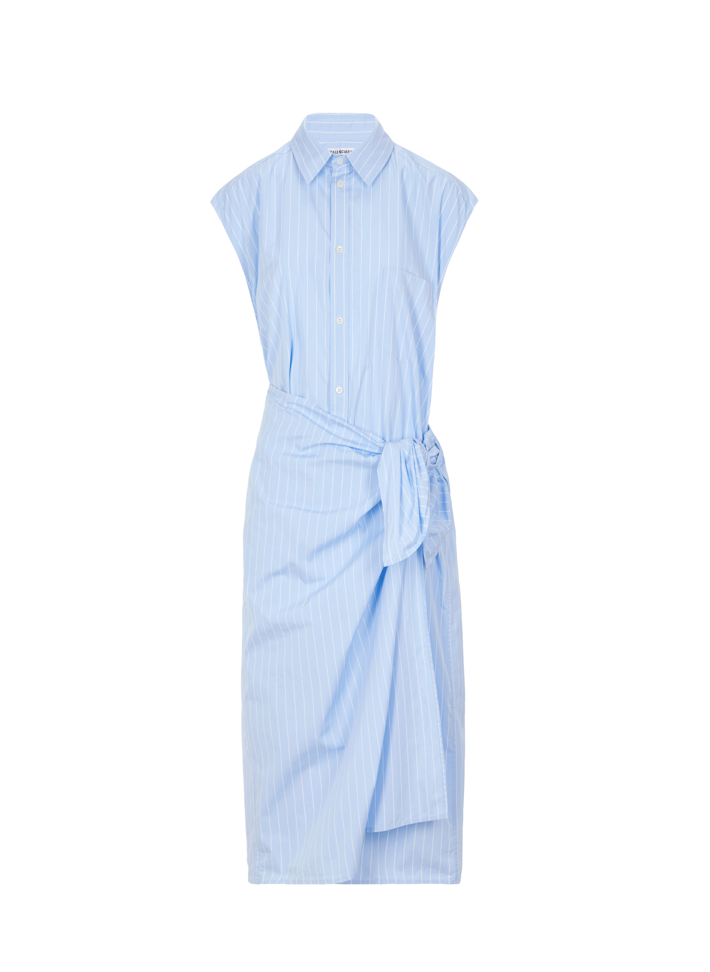 Robe chemise portefeuille en coton