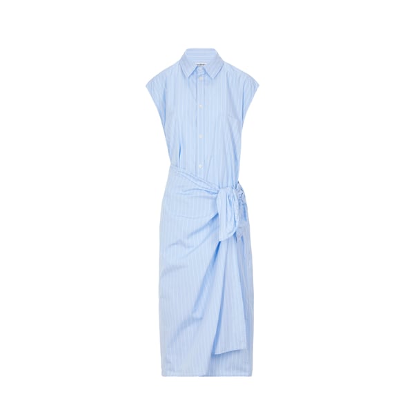 Robe chemise portefeuille en coton