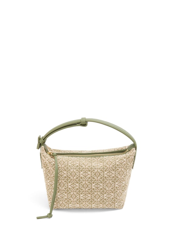 Sac à main Cubi Anagram en toile imprimée Vert by LOEWE LOEWE Sac à main Cubi Anagram en toile imprimée Vert