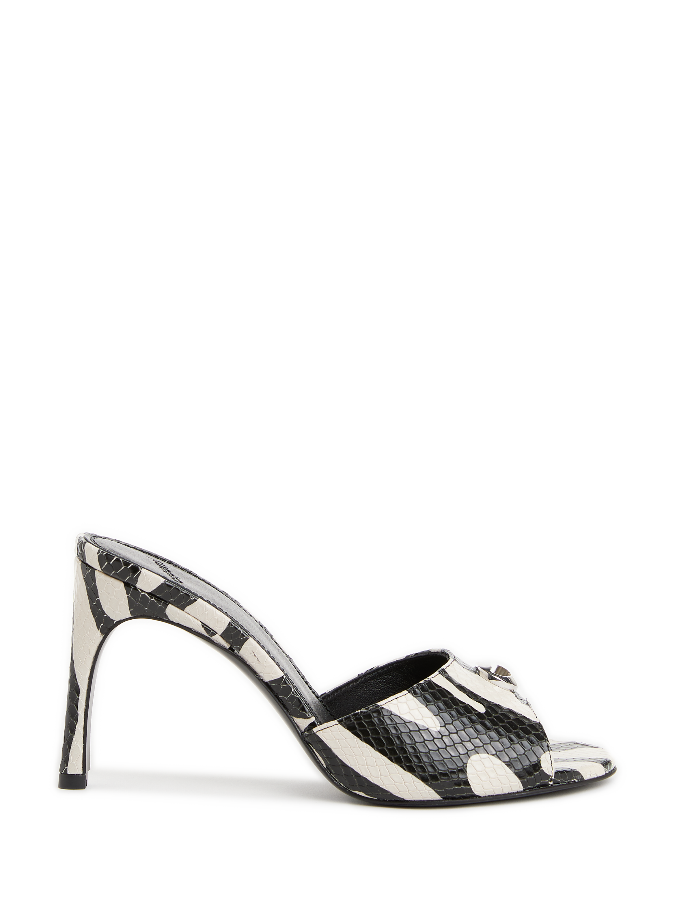 COPERNI Mules à talon en cuir zébré Multicolore