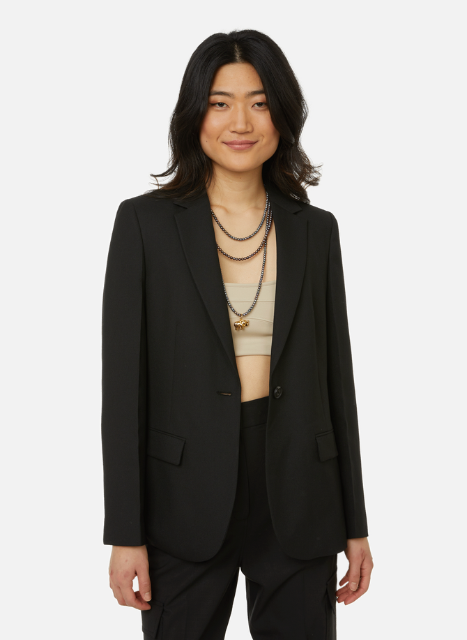 Recycled polyester-blend suit jacket CALVIN KLEIN