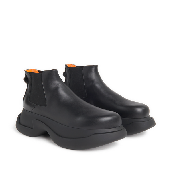 Marni Leather Chelsea Boots In Black