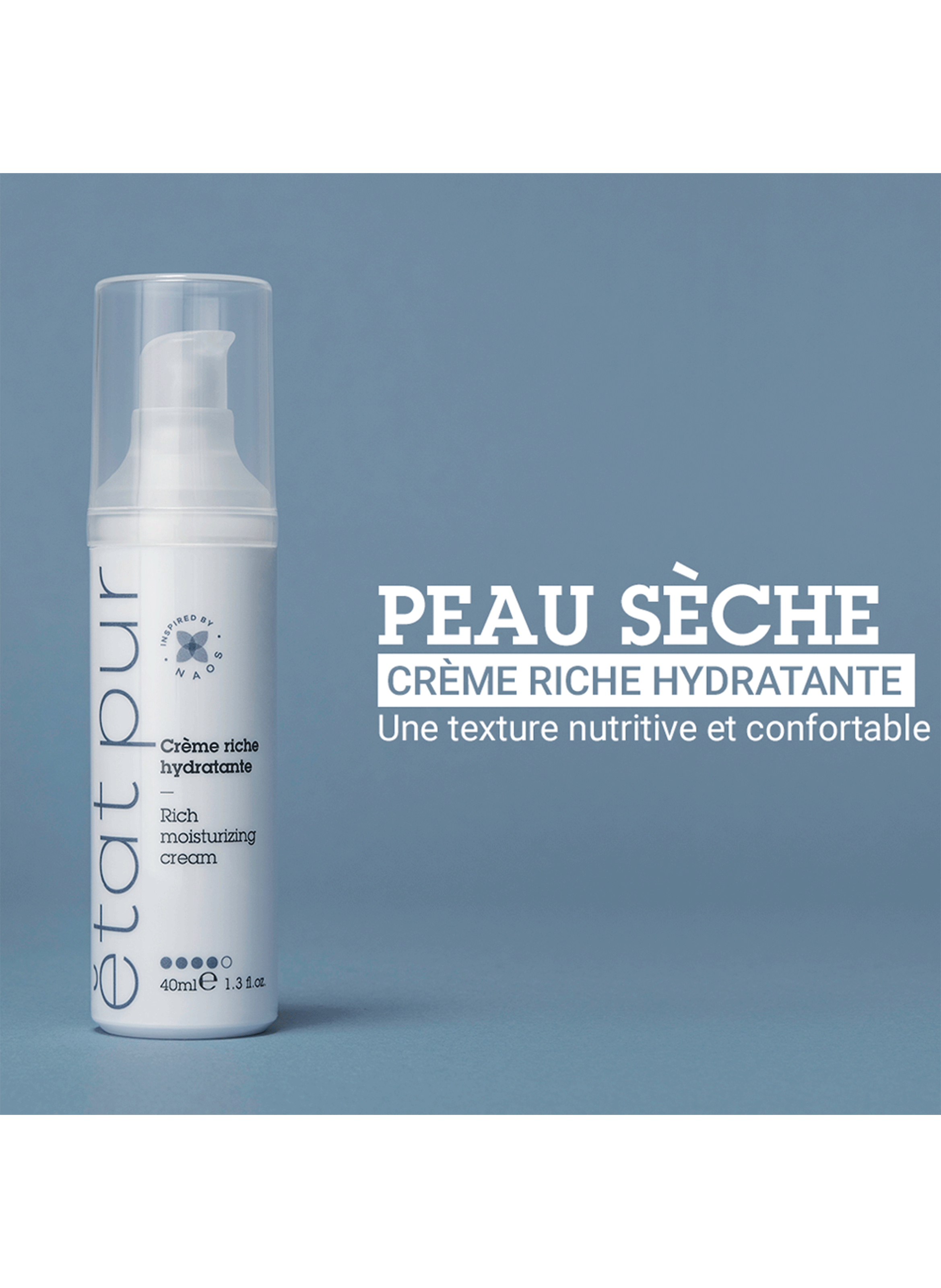 La crème riche hydratante ETAT PUR No color