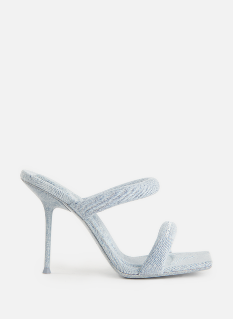 Julie Tubular heeled sandals WhiteALEXANDER WANG 