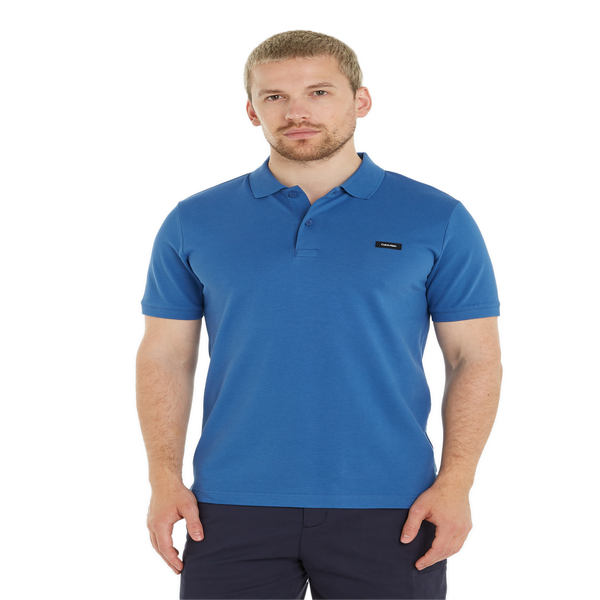 Calvin Klein Givenchy Address Band Slim Cotton Polo Shirt In Blue