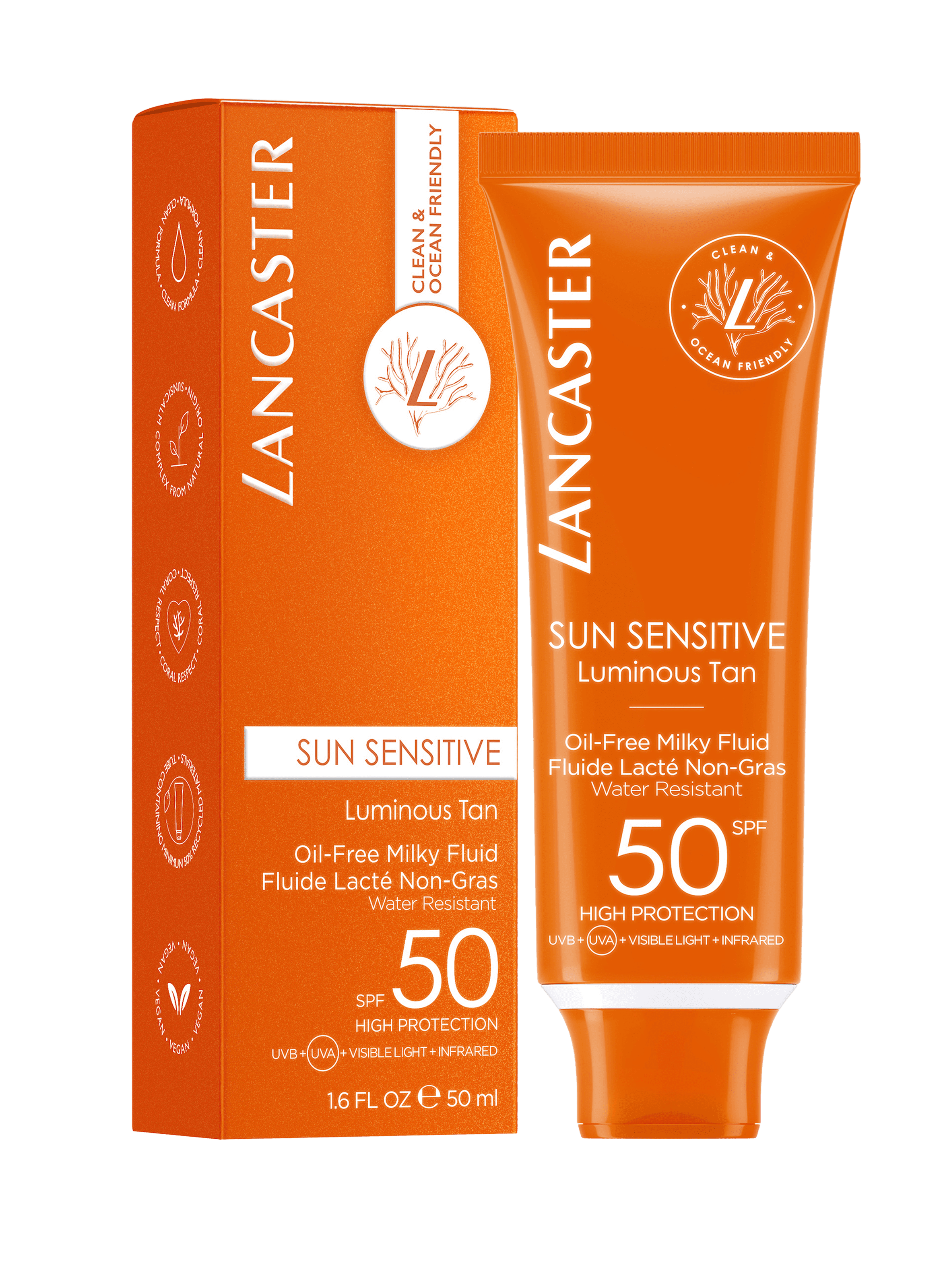 Sun Sensitive Luminous Tan Fluid - Face sun protection SPF50 LANCASTER No color