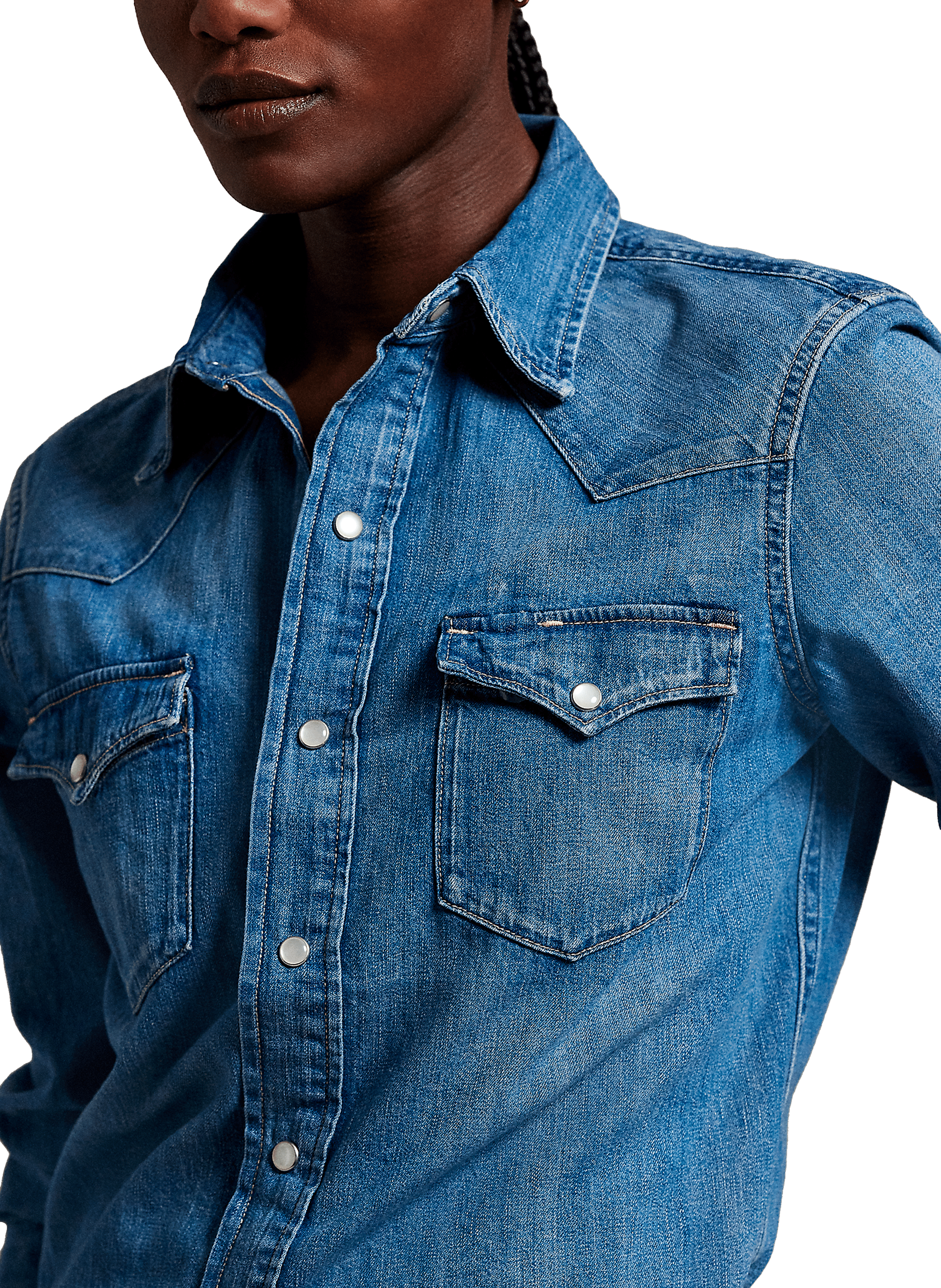 Bleached denim Shirt POLO RALPH LAUREN Multicolour