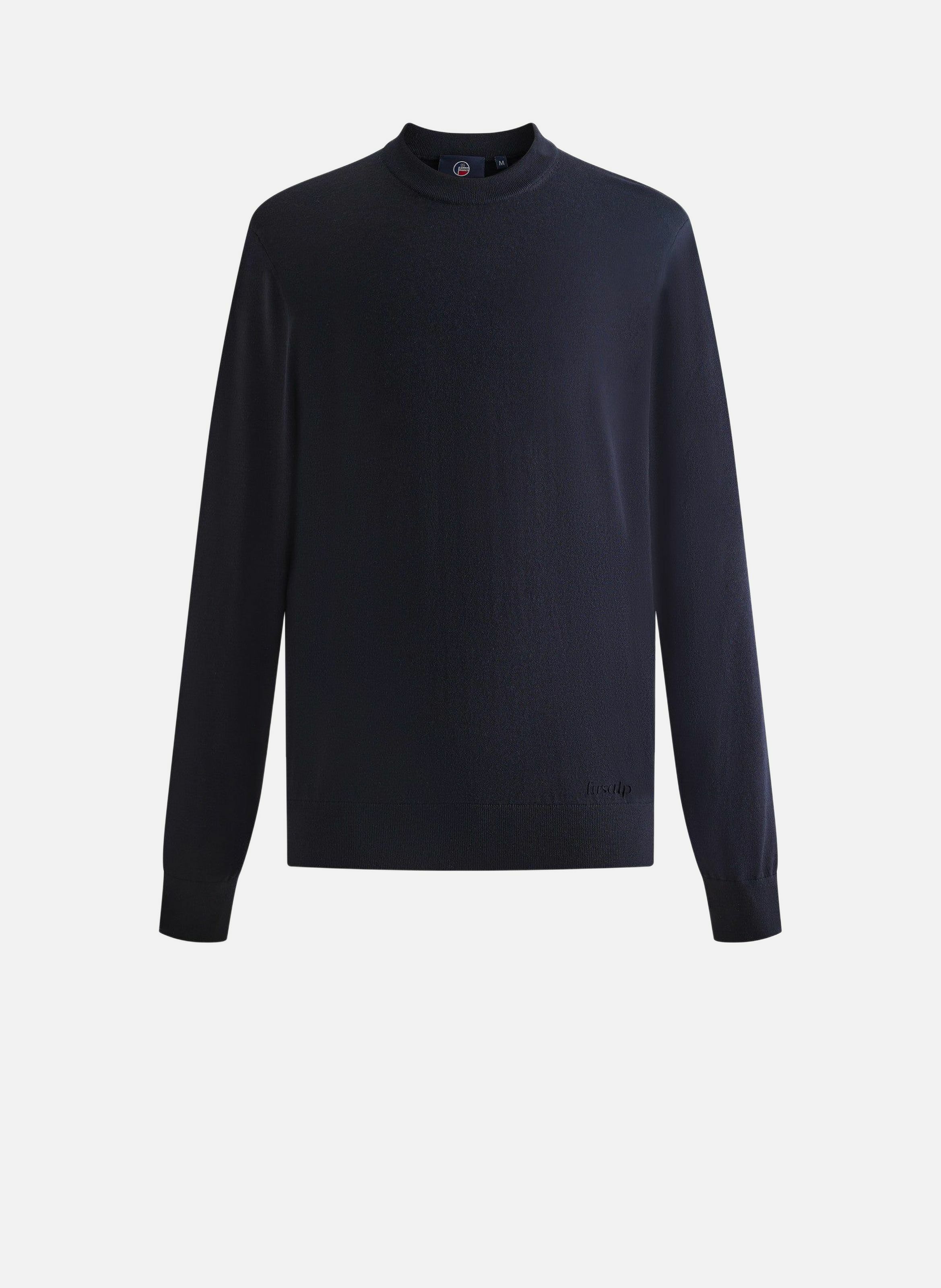 Pull ashtton col rond coupe regular FUSALP Bleu