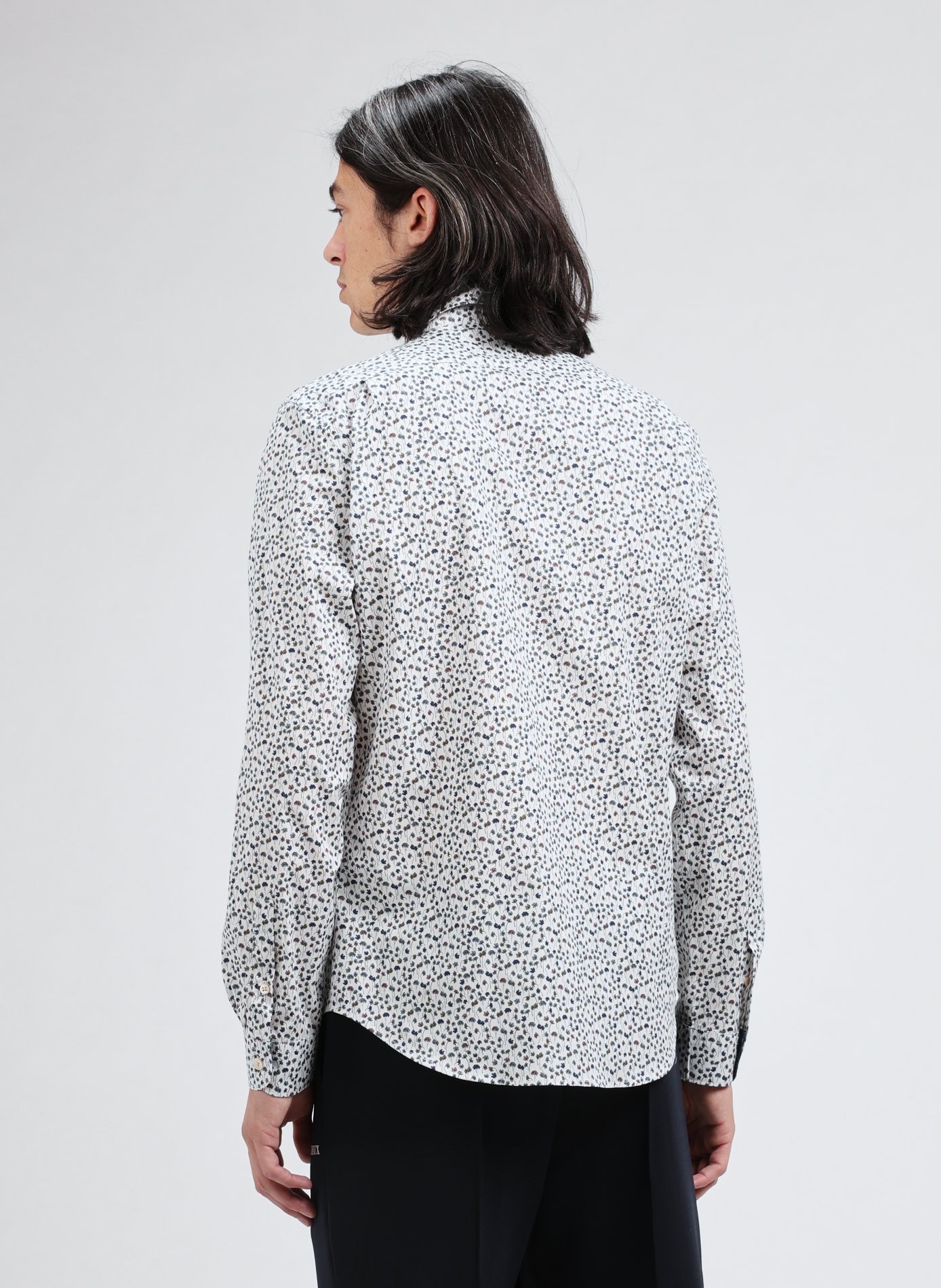 Printed cotton-blend shirt PAUL SMITH White