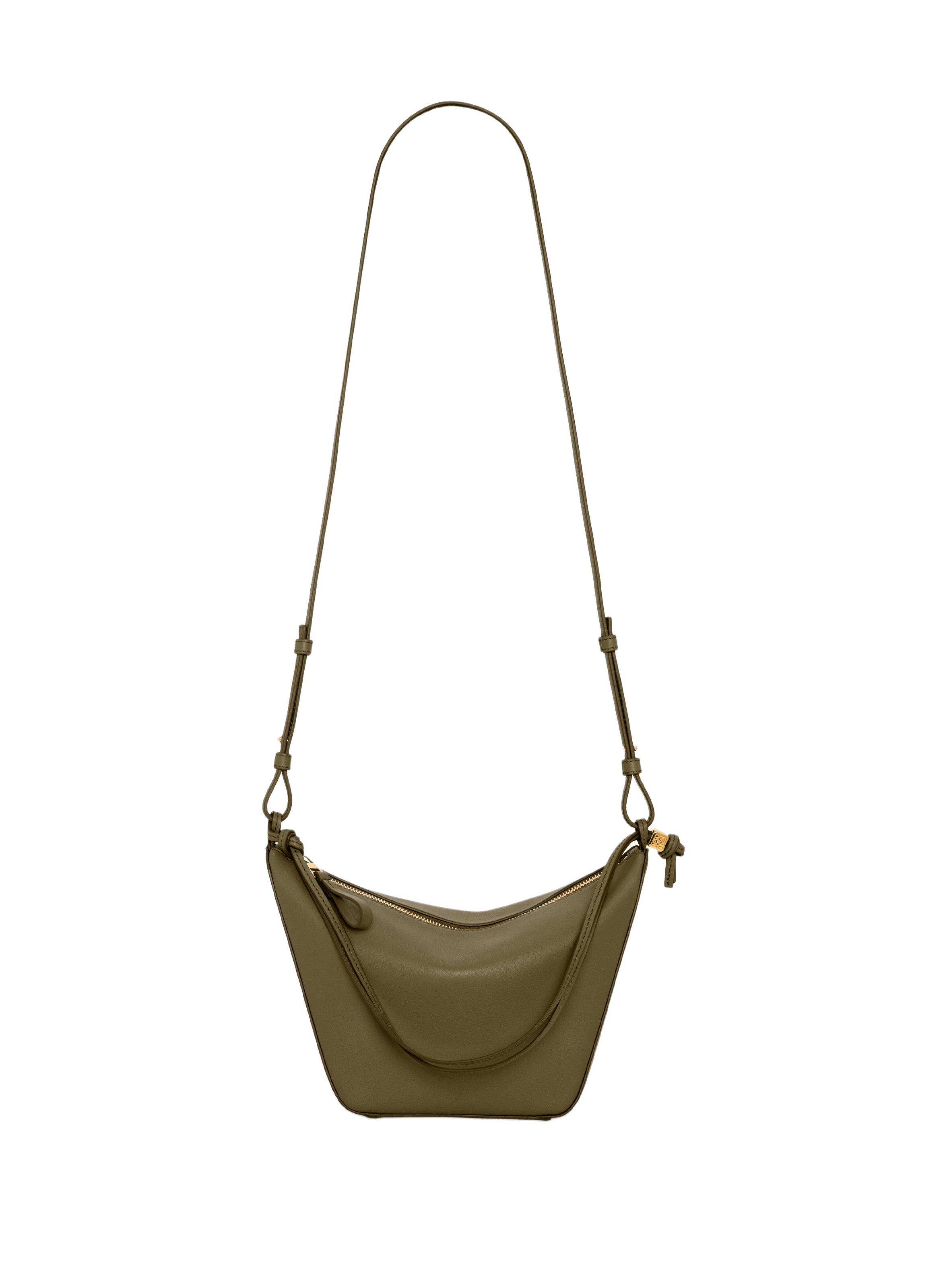 Mini Hammock hobo leather bag LOEWE Khaki