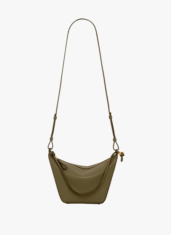 Sac Mini Hammock hobo en cuir | Kaki by LOEWE Sac Mini Hammock hobo en cuir Kaki