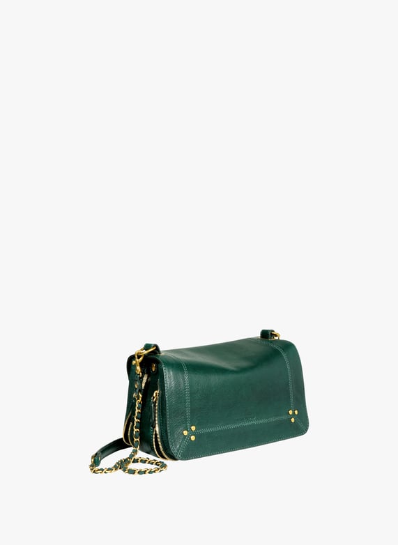Sac à bandoulière Bobi en cuir | Vert by JÉRÔME DREYFUSS Sac à bandoulière Bobi en cuir Vert
