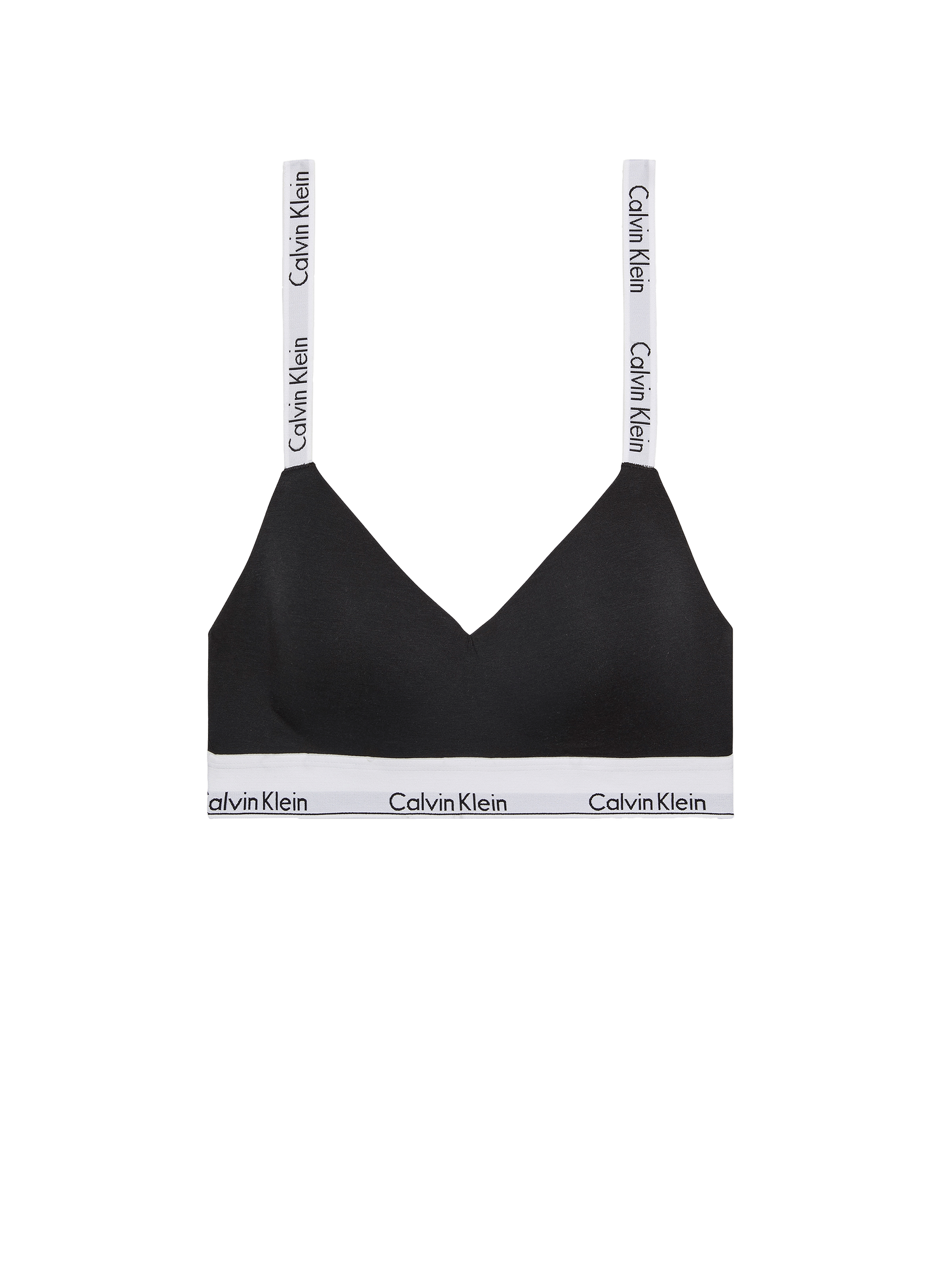 Brassière en coton mélangé CALVIN KLEIN Noir