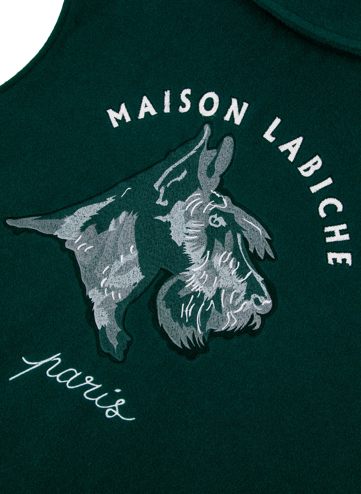 Mixed wool Teddy jacket MAISON LABICHE Green