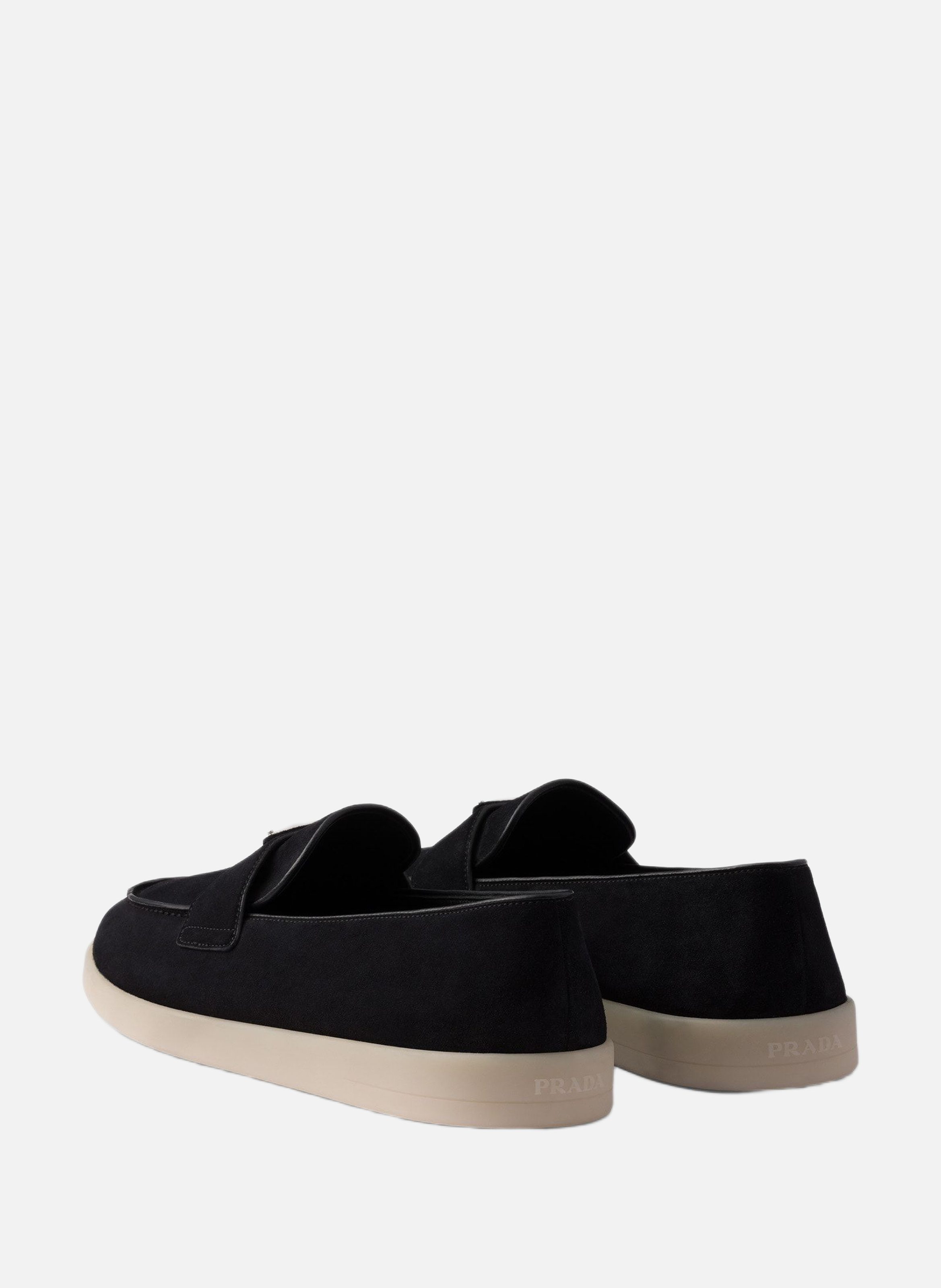 Mocassins en veau velours PRADA Noir