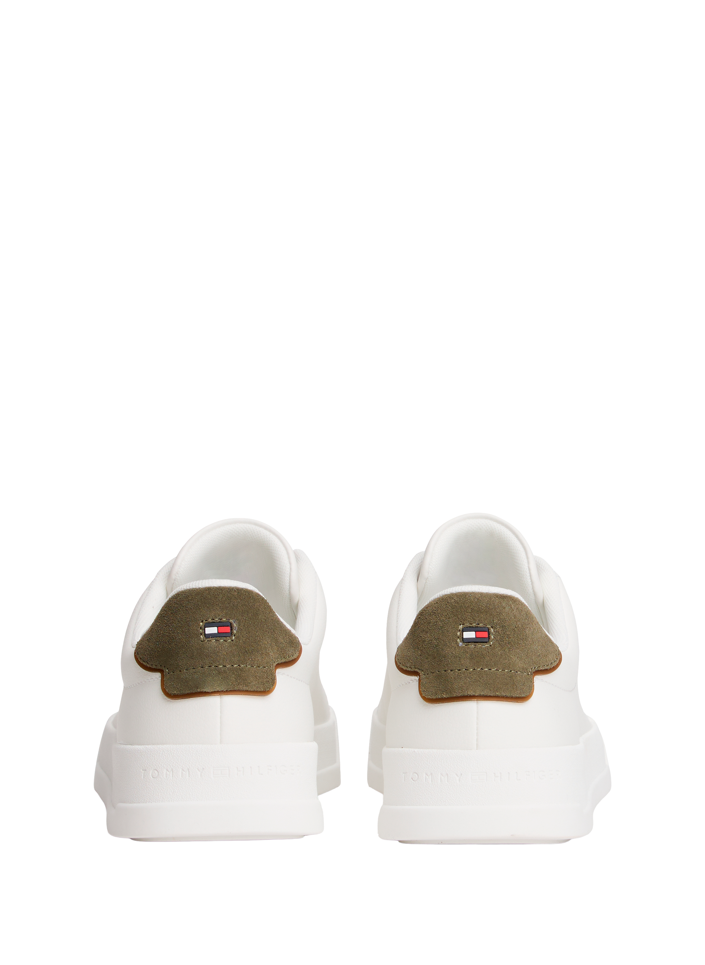 Grain effect leather sneakers TOMMY HILFIGER Multicolour