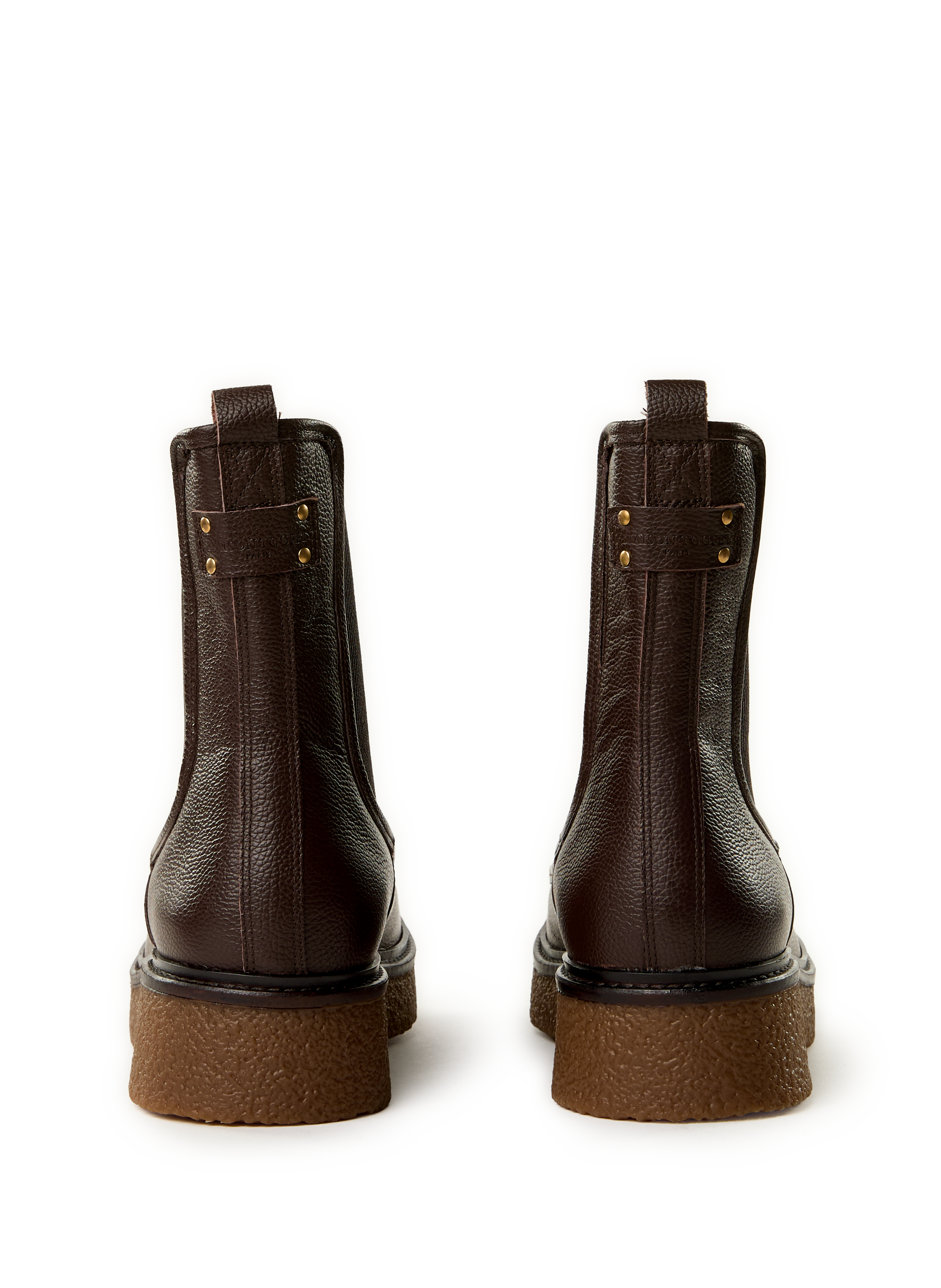 Bottines Cassie en cuir MAISON TOUFET Marron