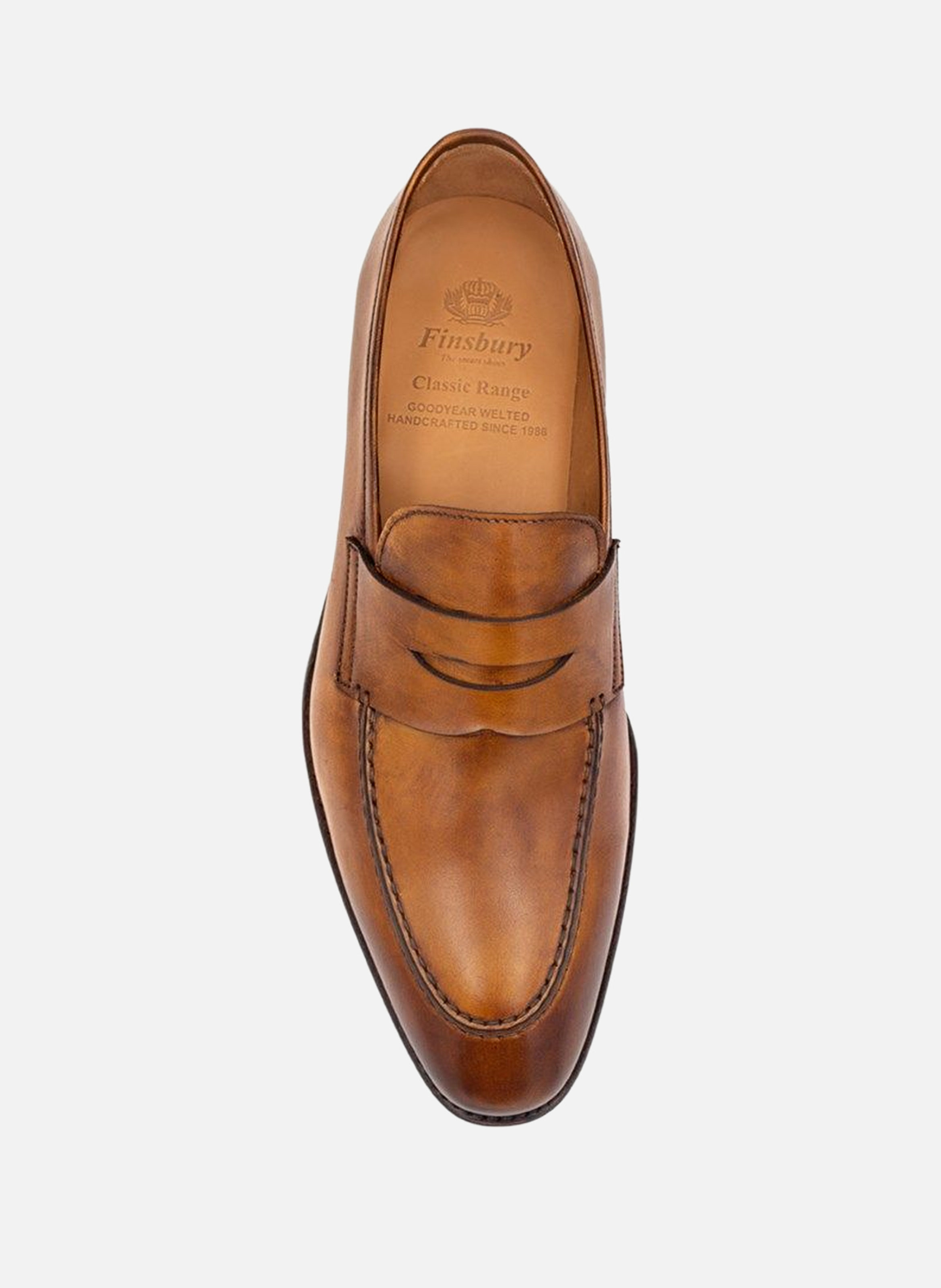 Mocassin cuir lincoln Marron