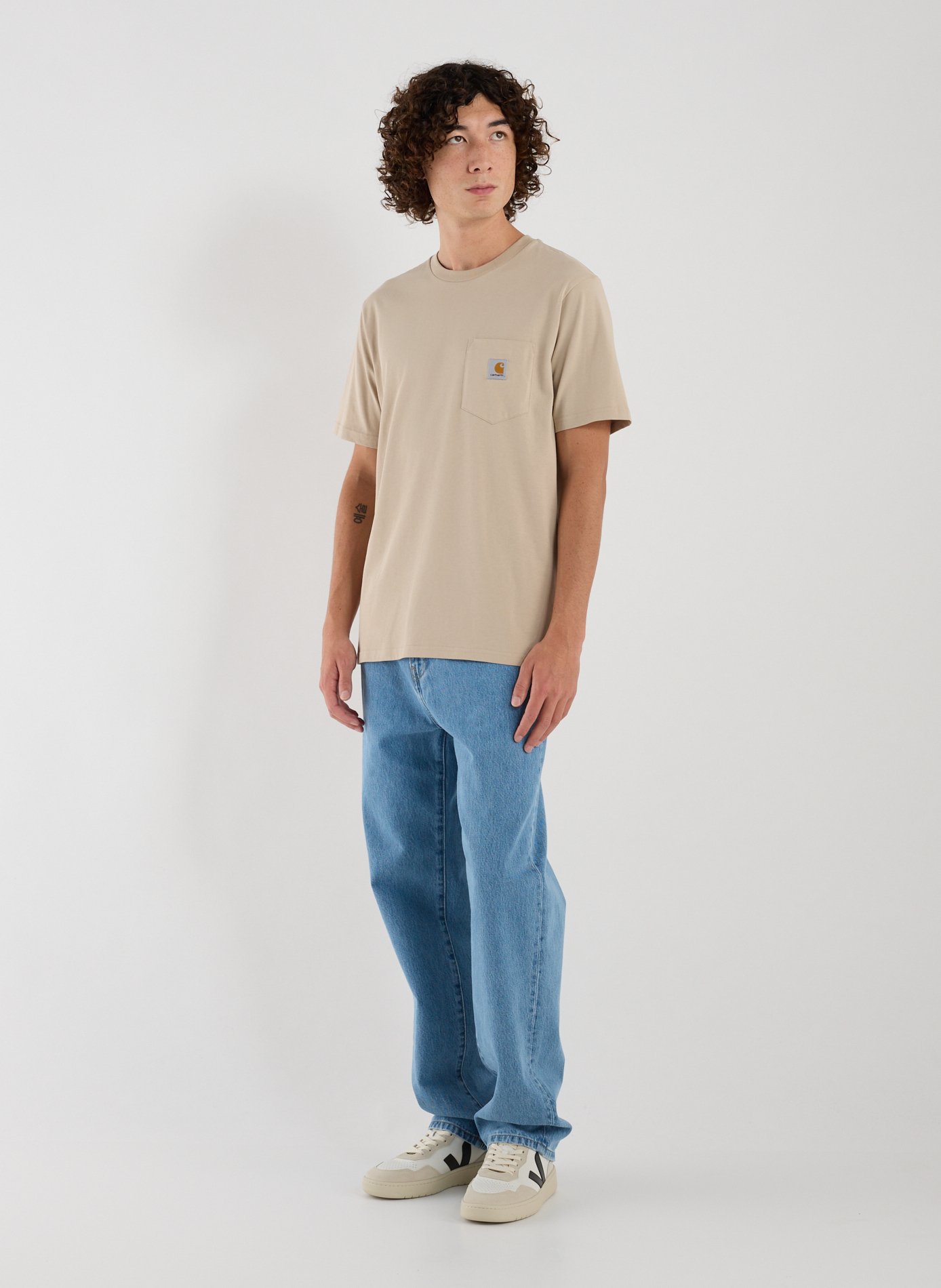 Classic Cotton T-Shirt CARHARTT WIP Beige