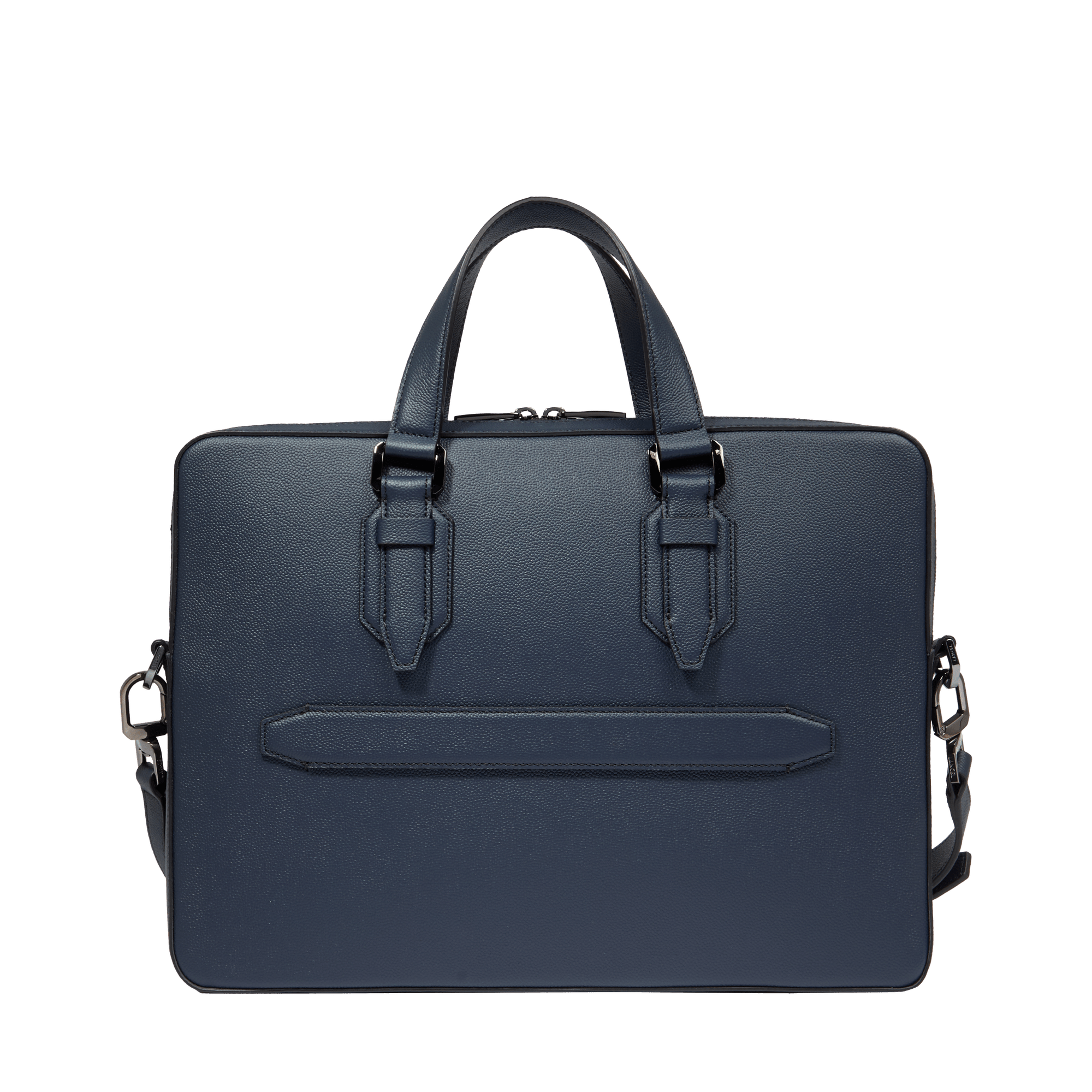 Porte-documents zippé 14" charlie de lancel en cuir LANCEL Bleu