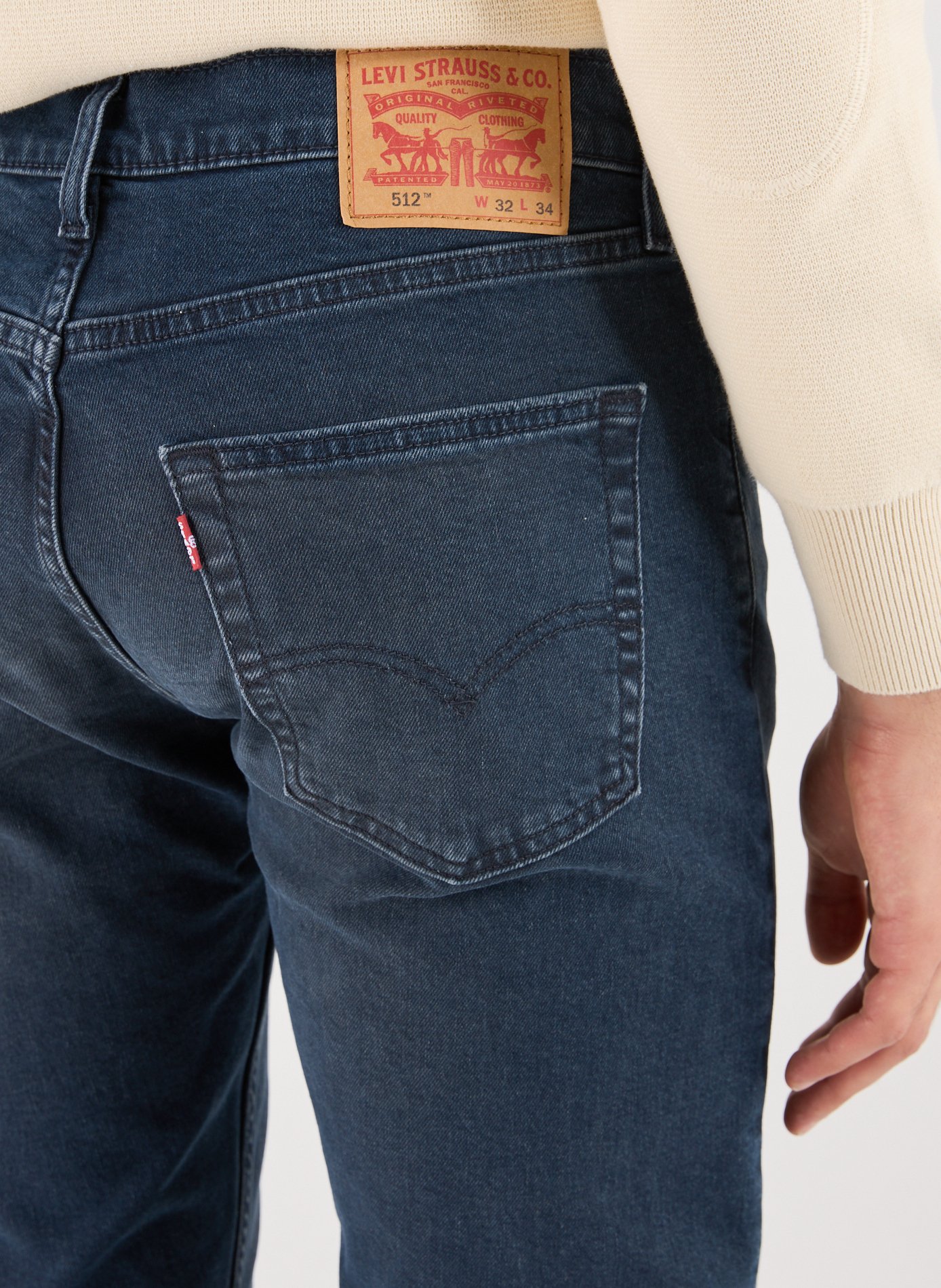 Jeans slim en coton mélangé LEVI&#039;S Bleu