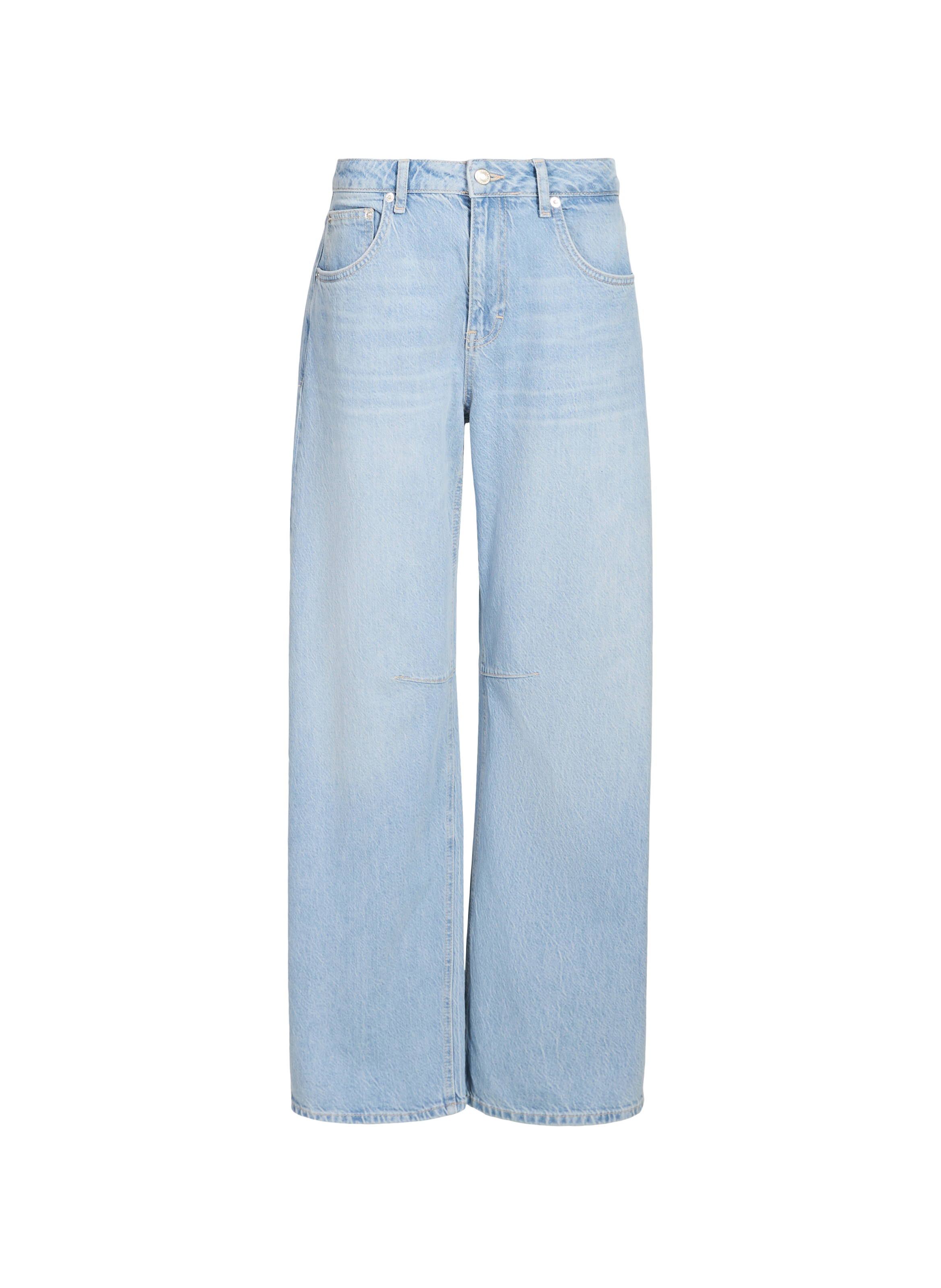 Jean large en coton TOPSHOP Bleu