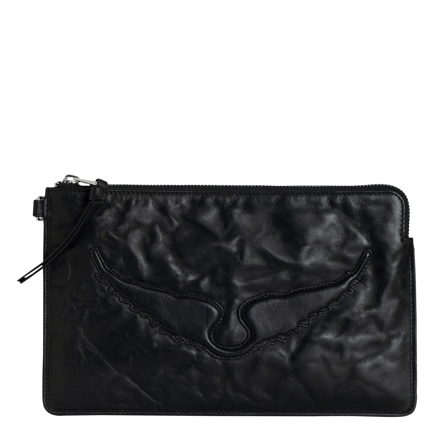Pochette en cuir angel ZADIG&VOLTAIRE Noir