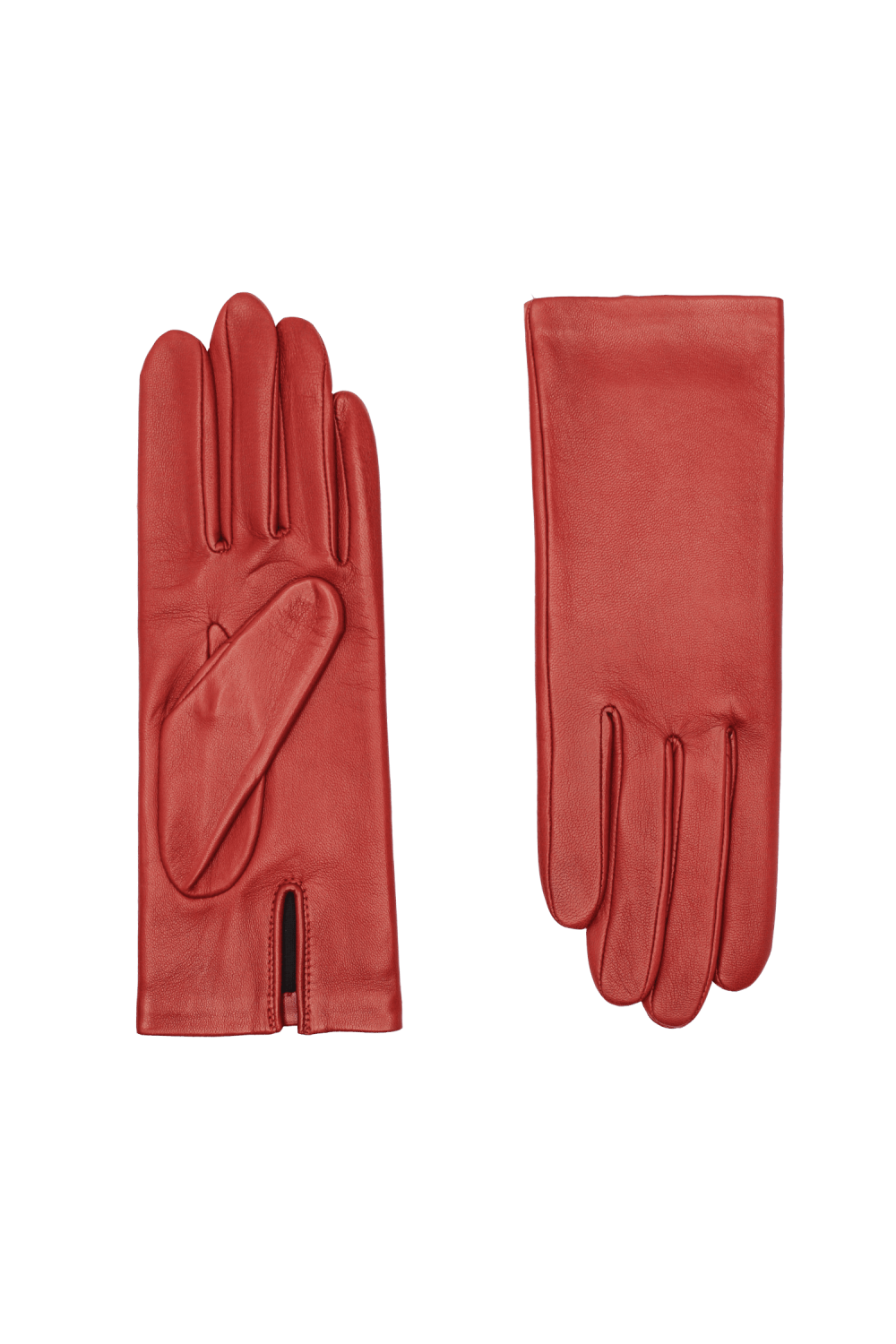 Gants kate femme cuir doublés soie AGNELLE Rouge