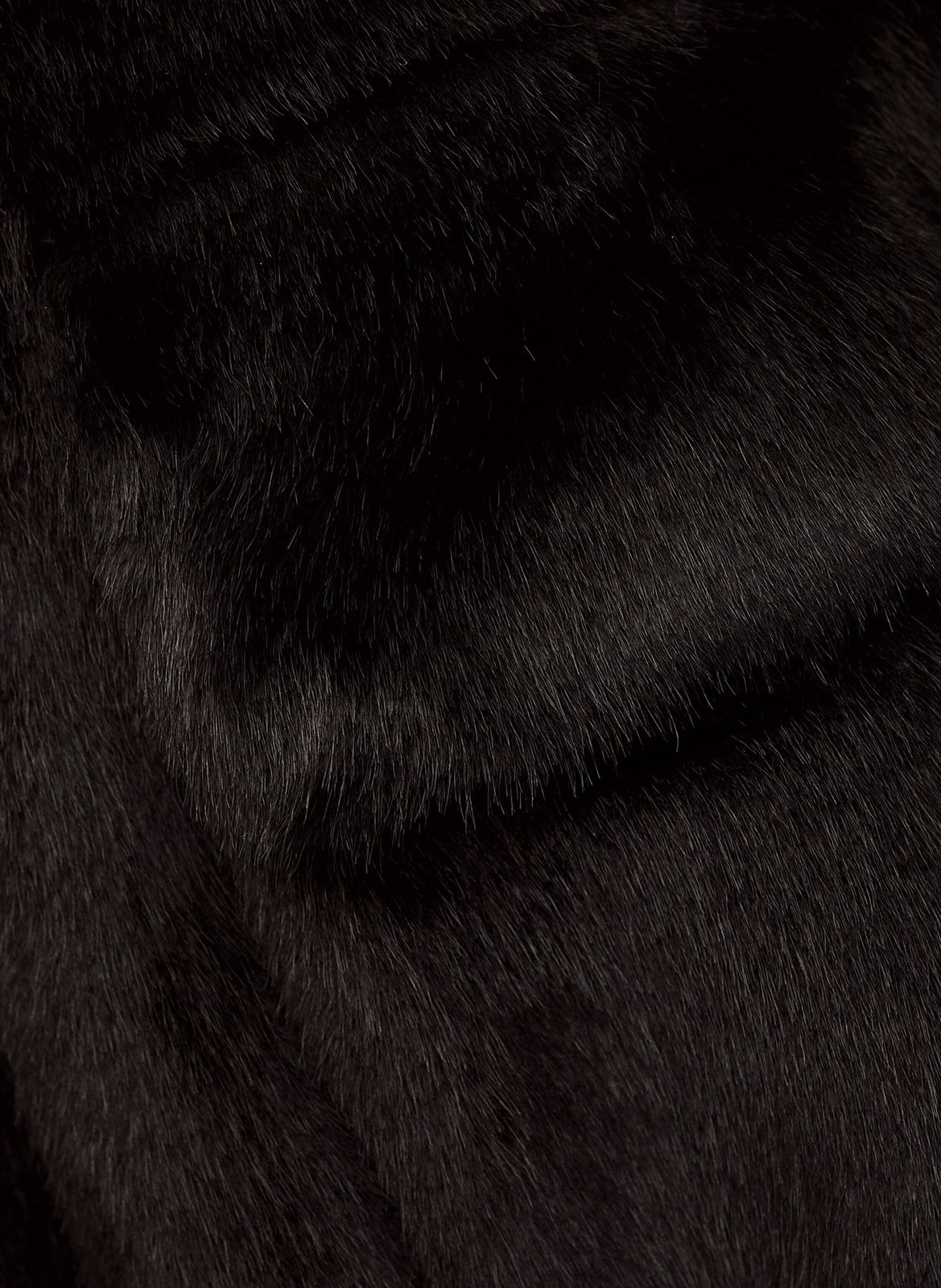 Manteau col montant effet fourrure paros BA&SH Noir