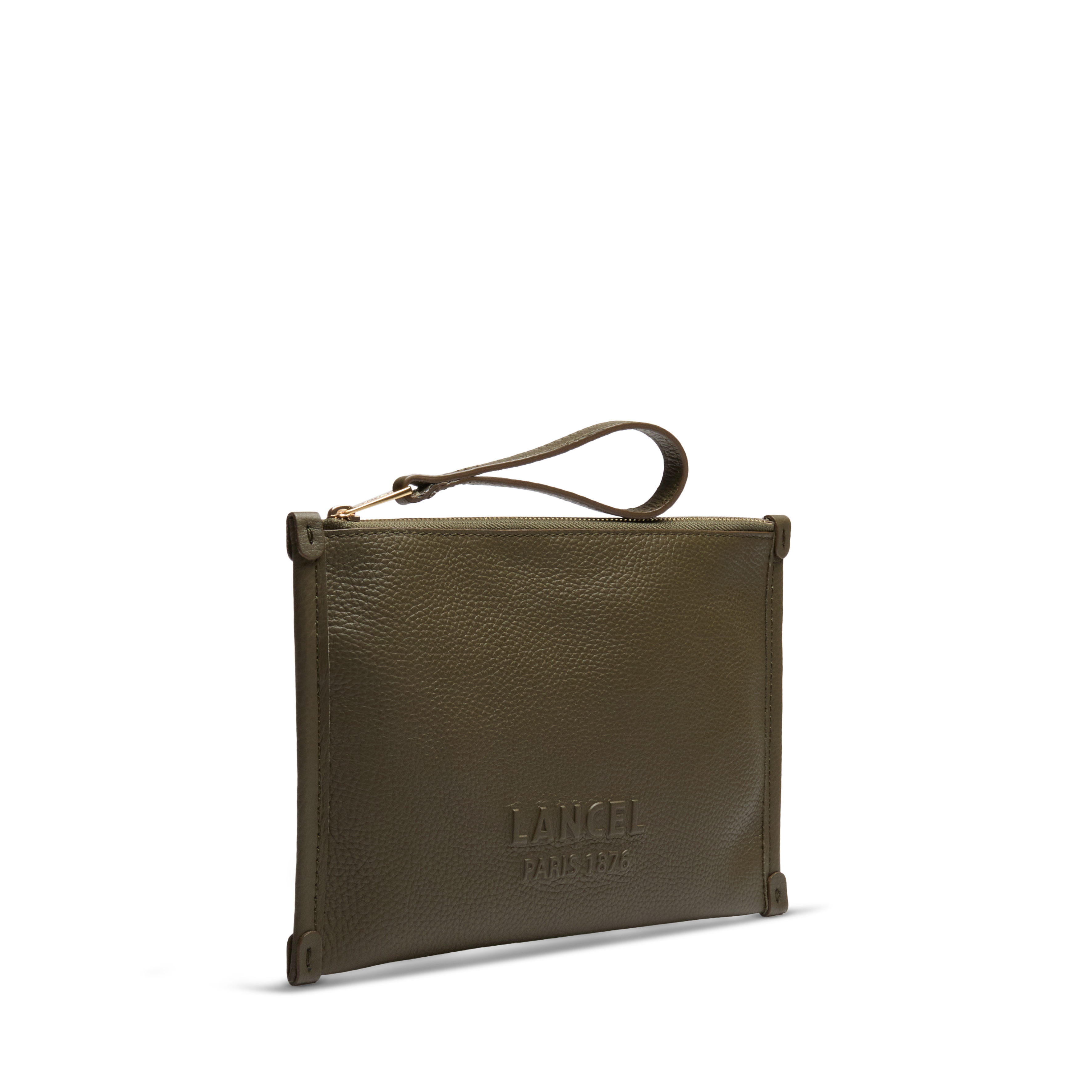 Pochette zippée s jour de lancel en cuir LANCEL Vert