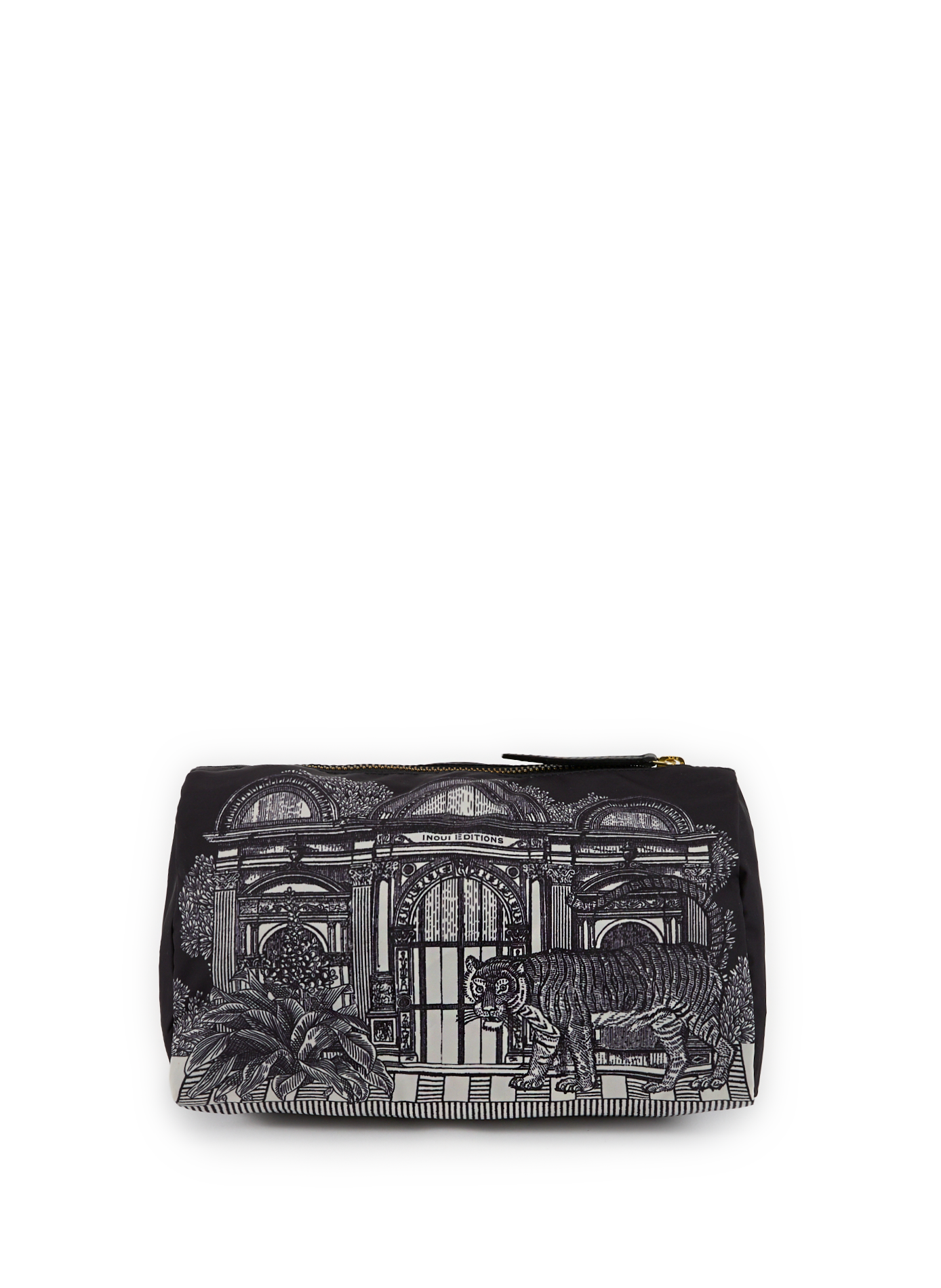 INOUI EDITIONS Printed clutch Black