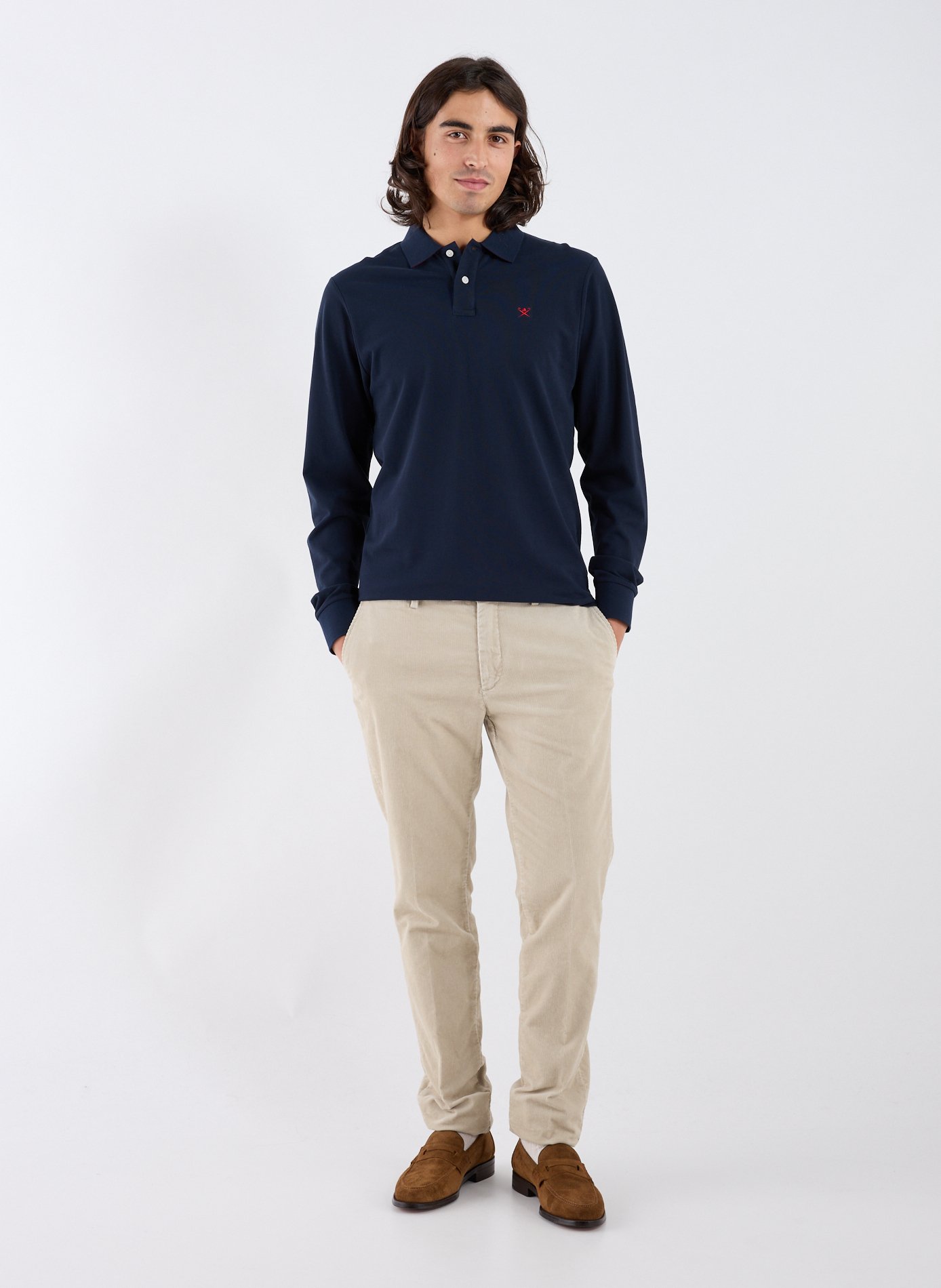 Polo en coton HACKETT Bleu