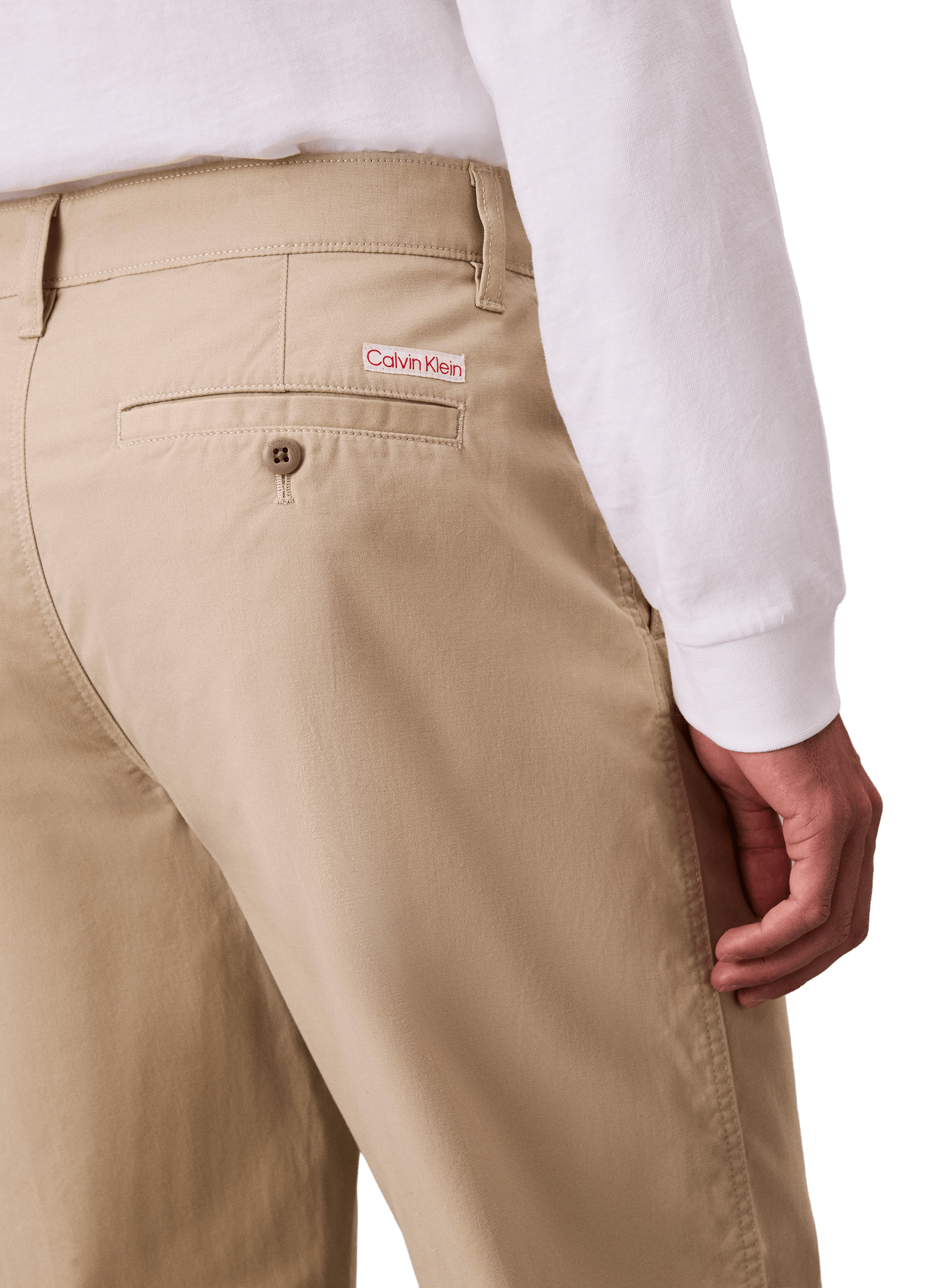 Pantalon chino droit CALVIN KLEIN Beige