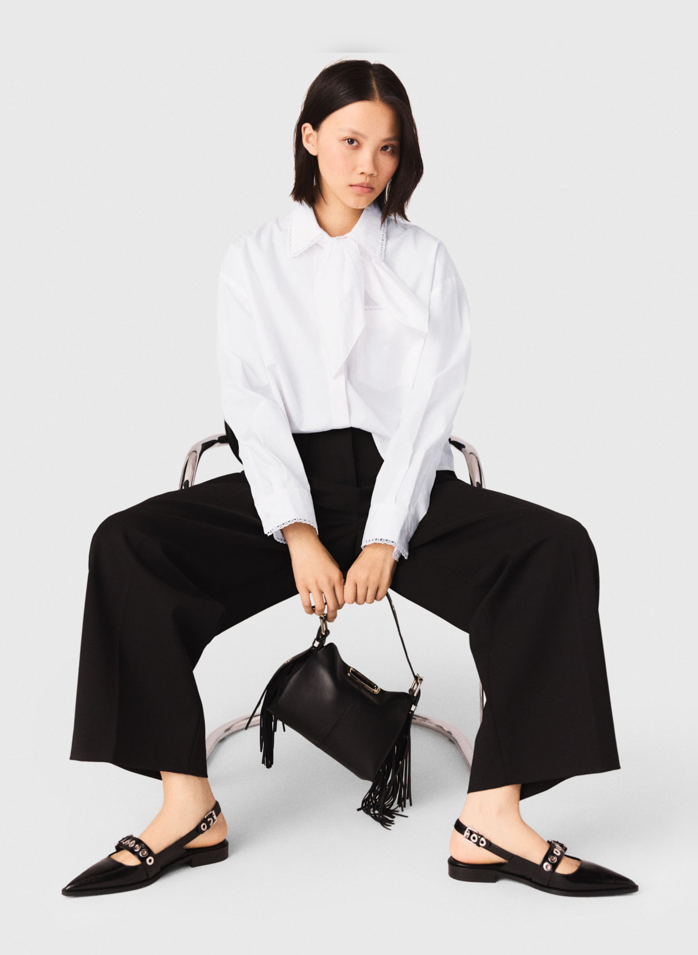 Pantalon palazzo MAJE Noir