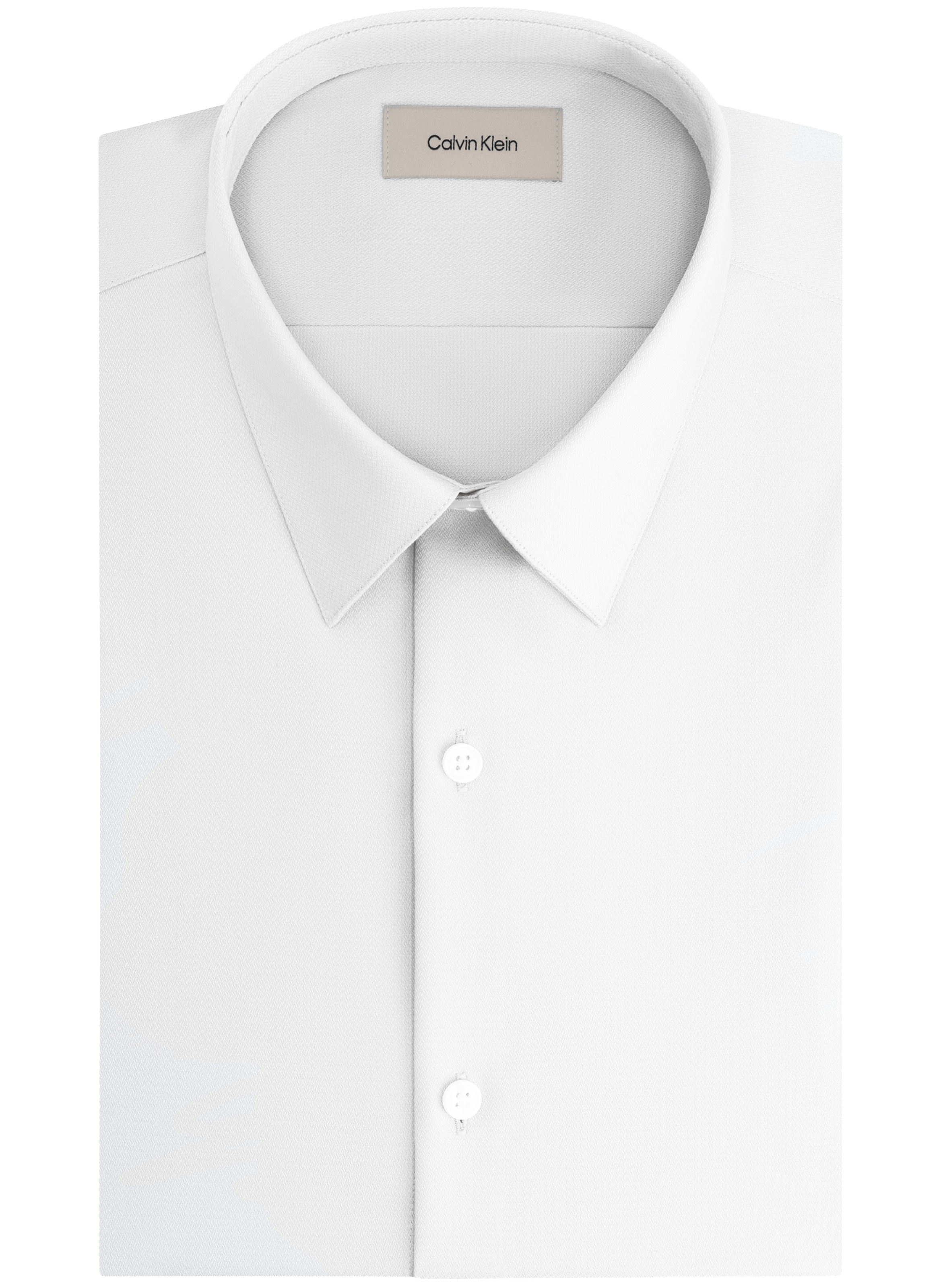 Chemise slim en coton sans repassage CALVIN KLEIN Blanc