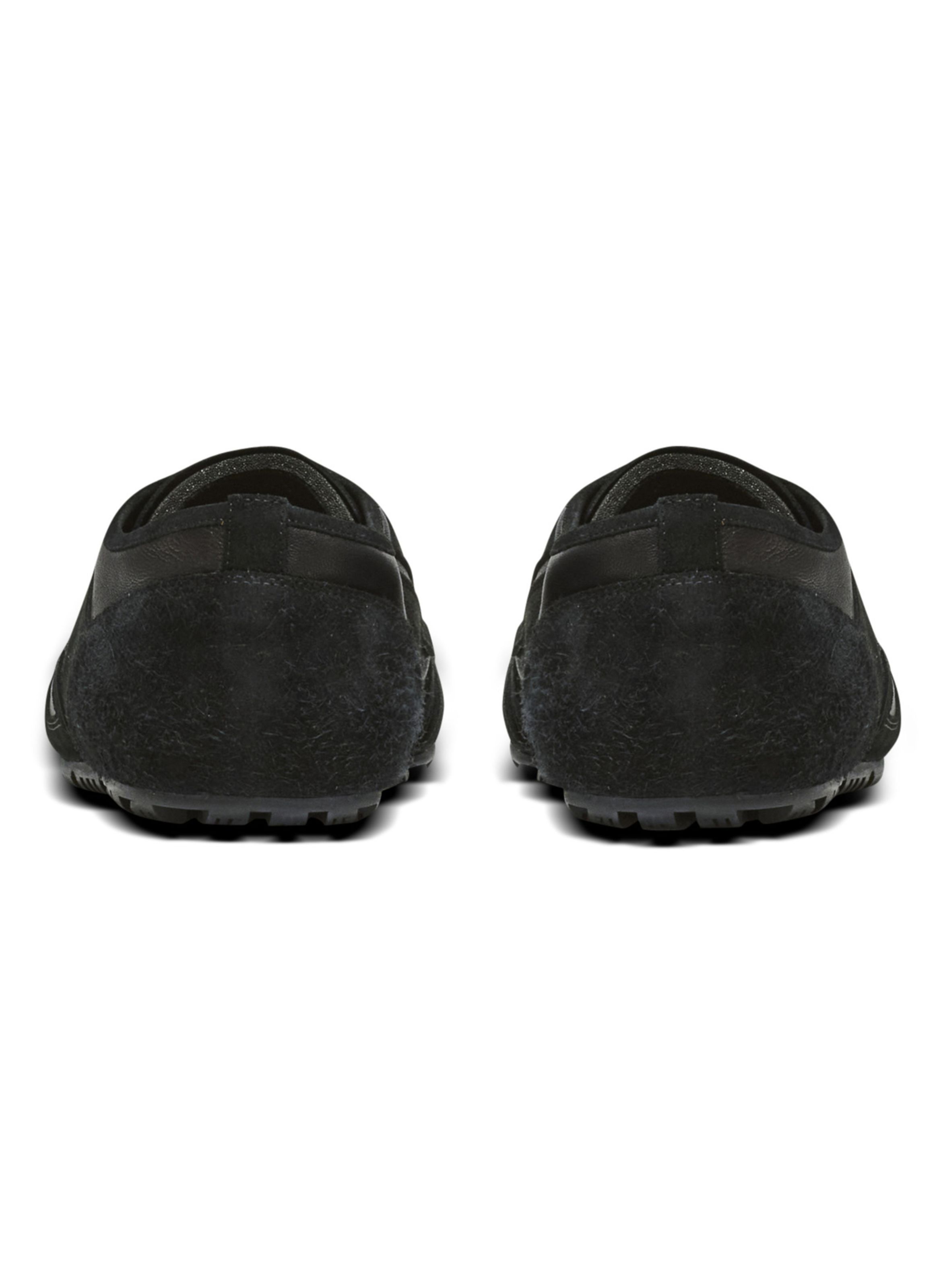 Baskets racer 45 en daim et agneau BALMAIN Noir