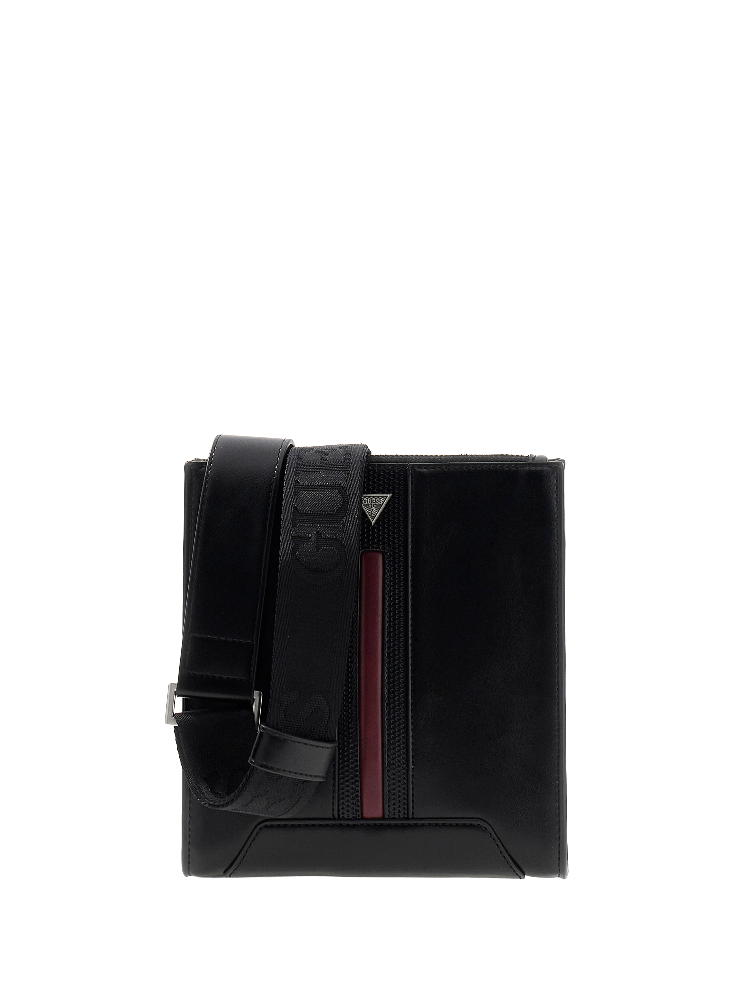 Leather-effect shoulder bag GUESS Black