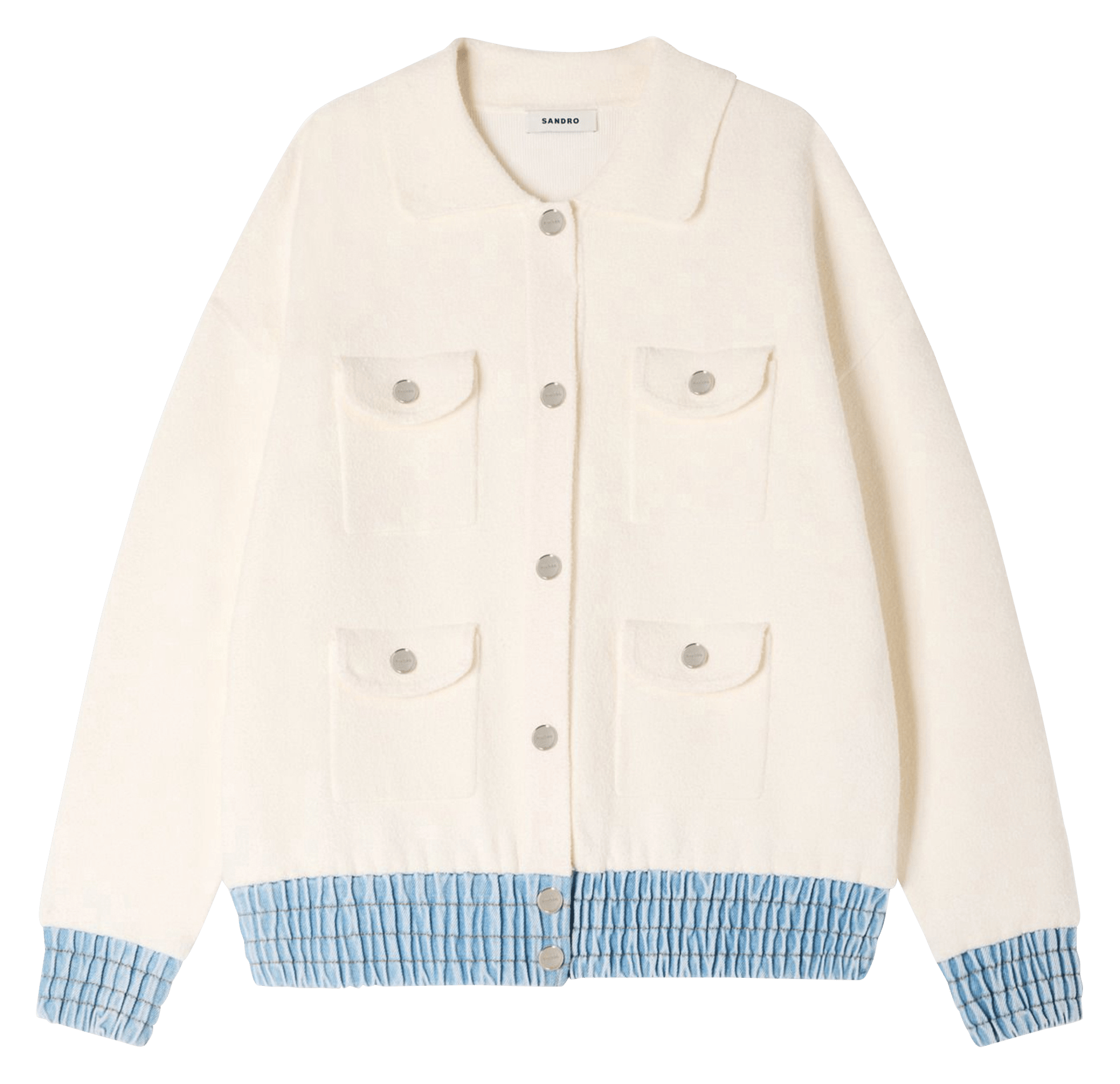 Cardigan col classique SANDRO Beige