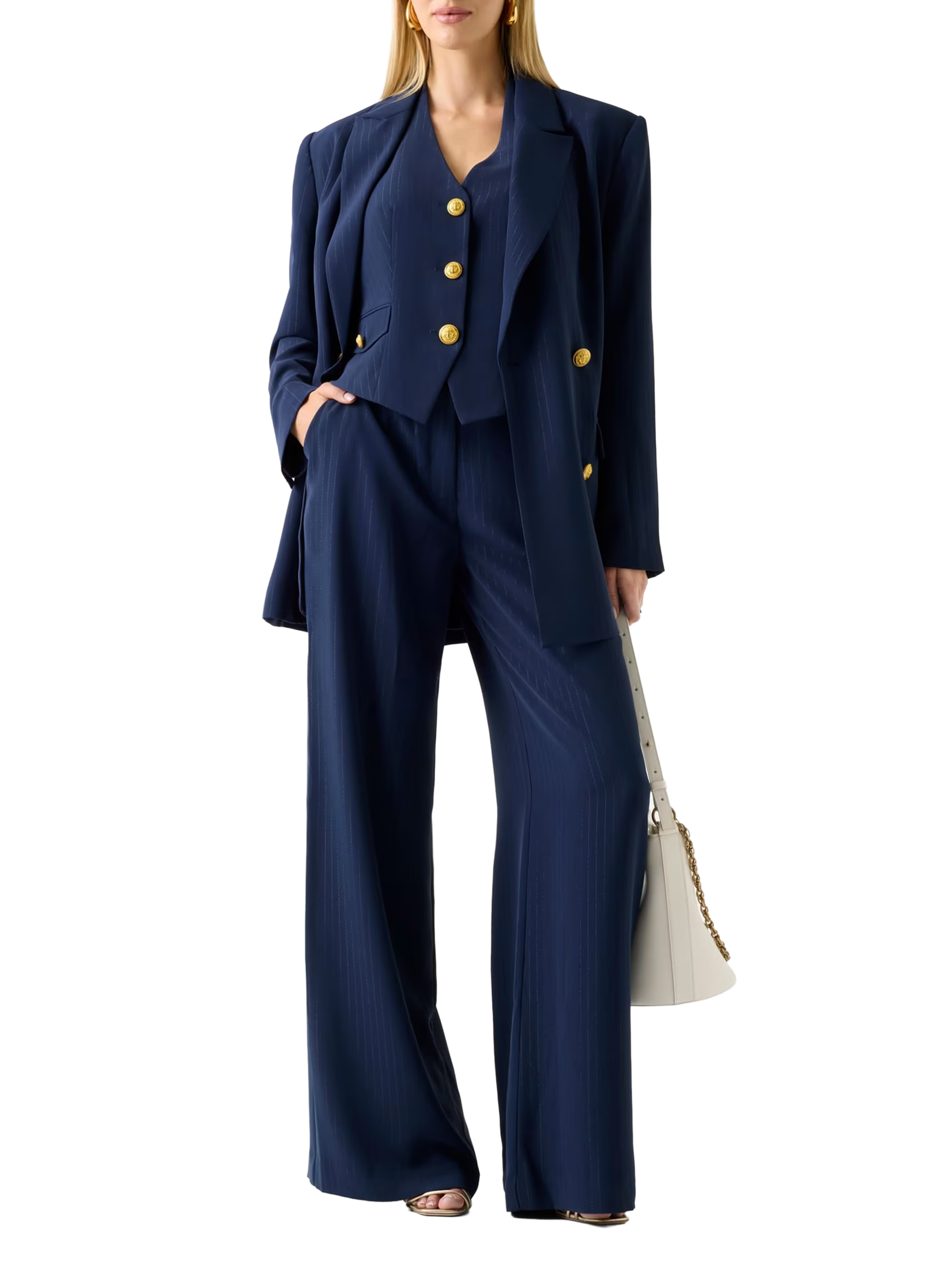 Gilet d'homme dos nu rayé GUESS Multicolore