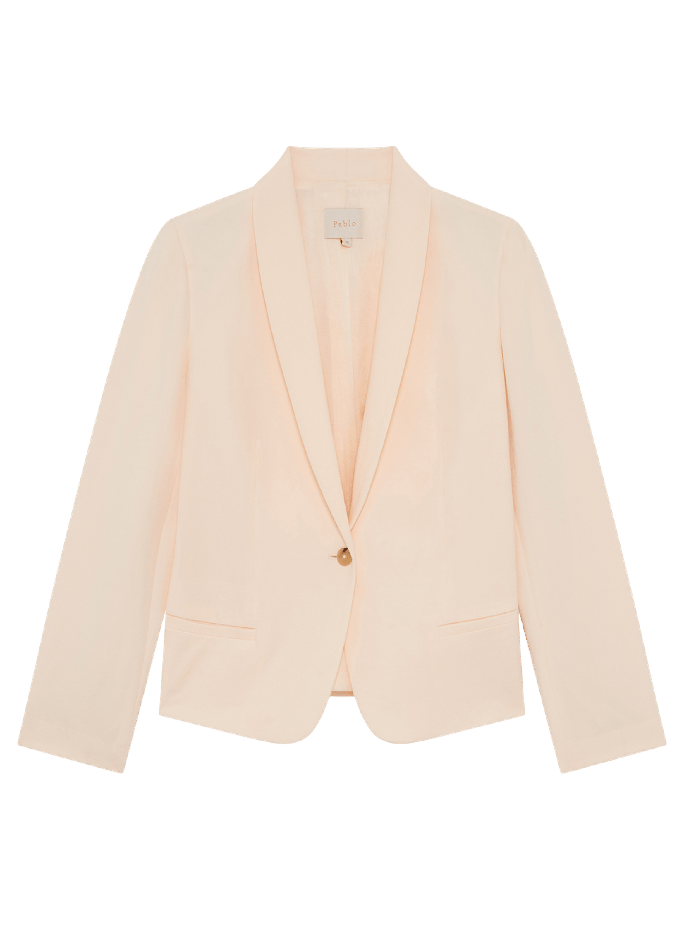 Veste de tailleur en crêpe - maliah PABLO Beige